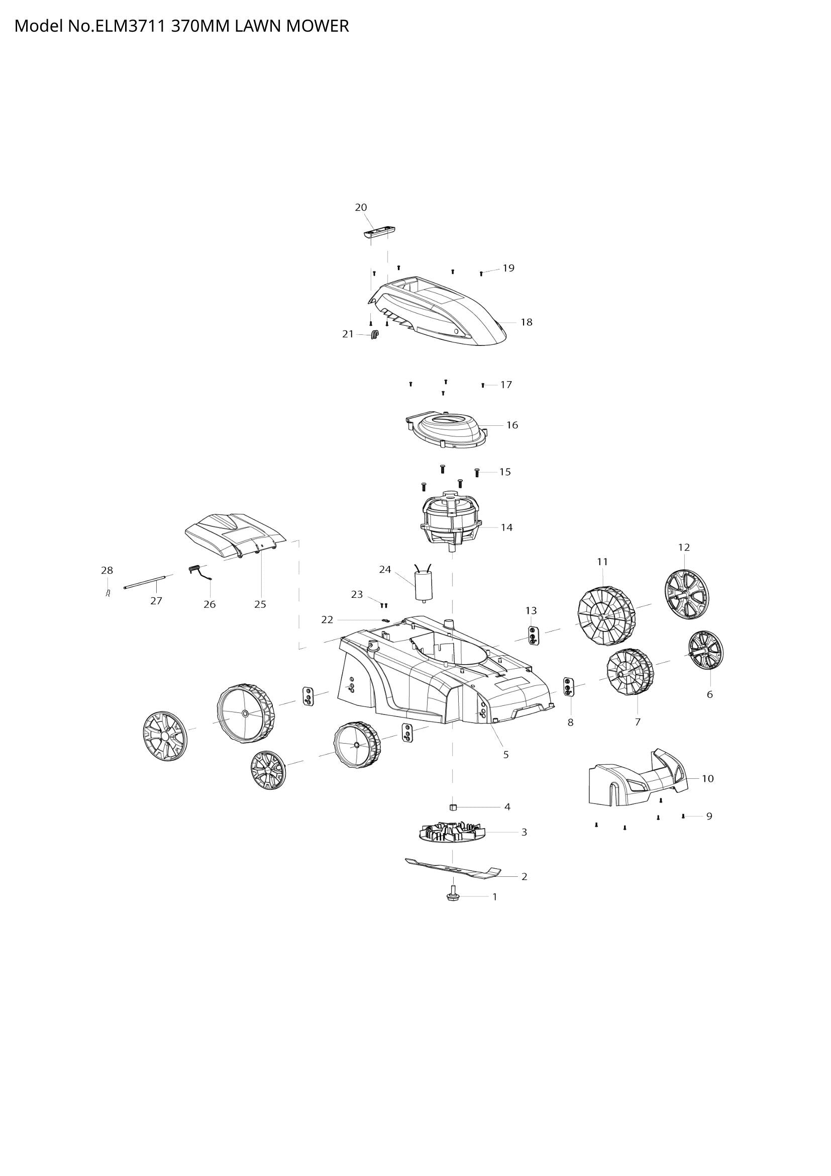 ELM3711 exploded view