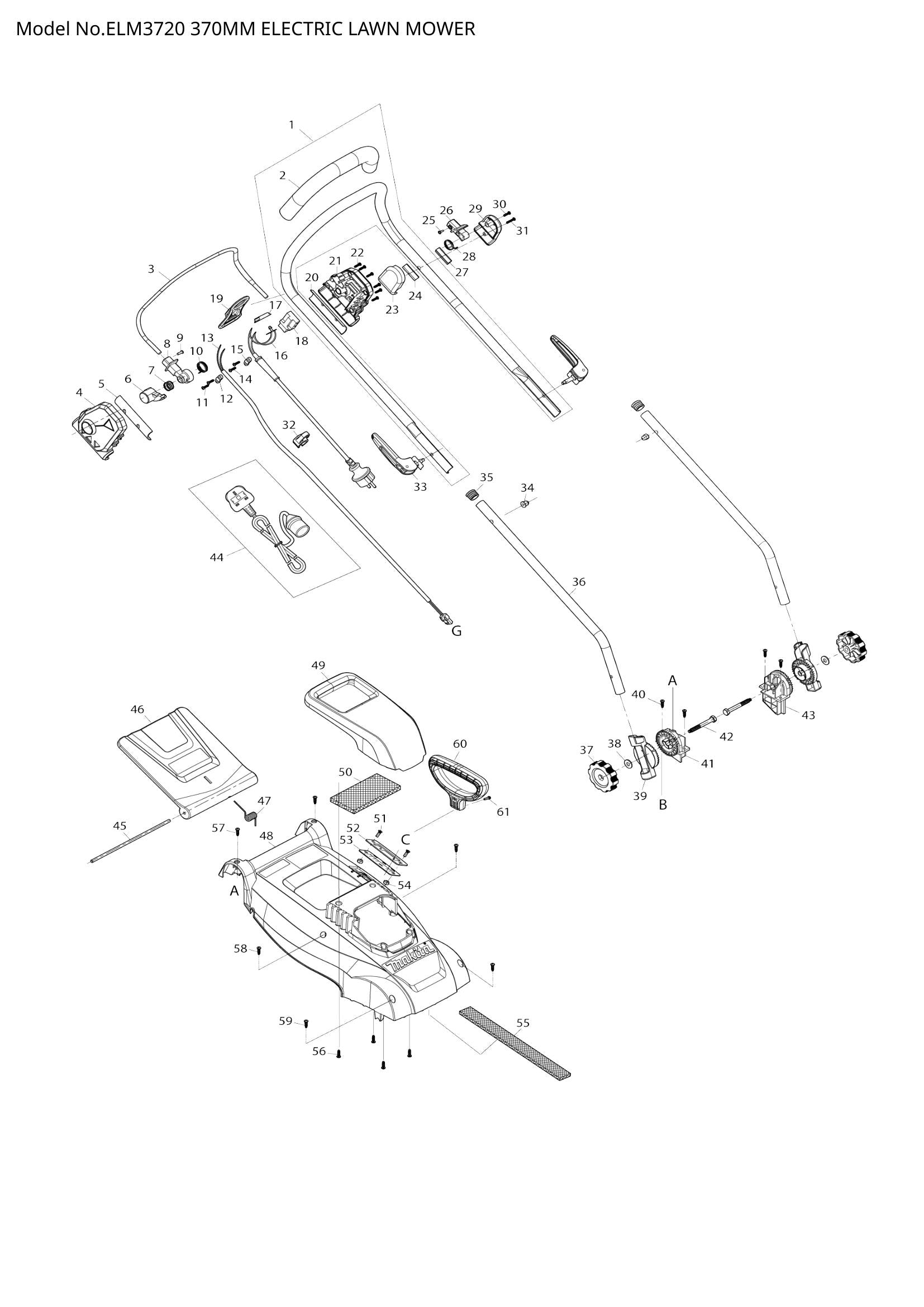 ELM3720 exploded view