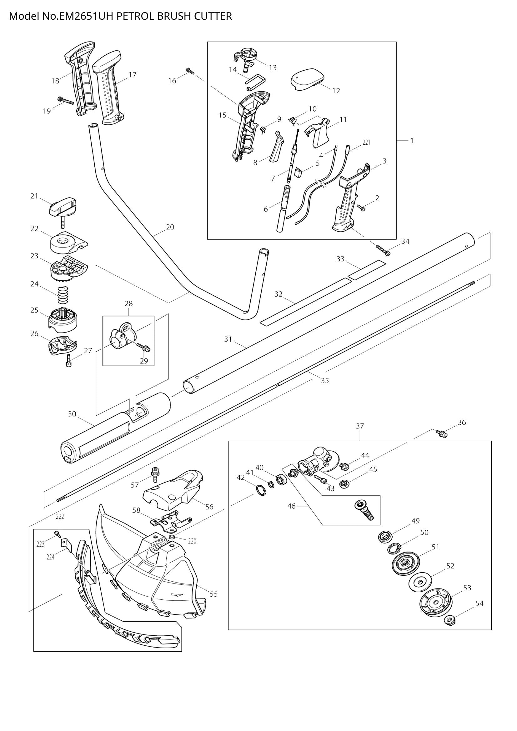 EM2651UH exploded view