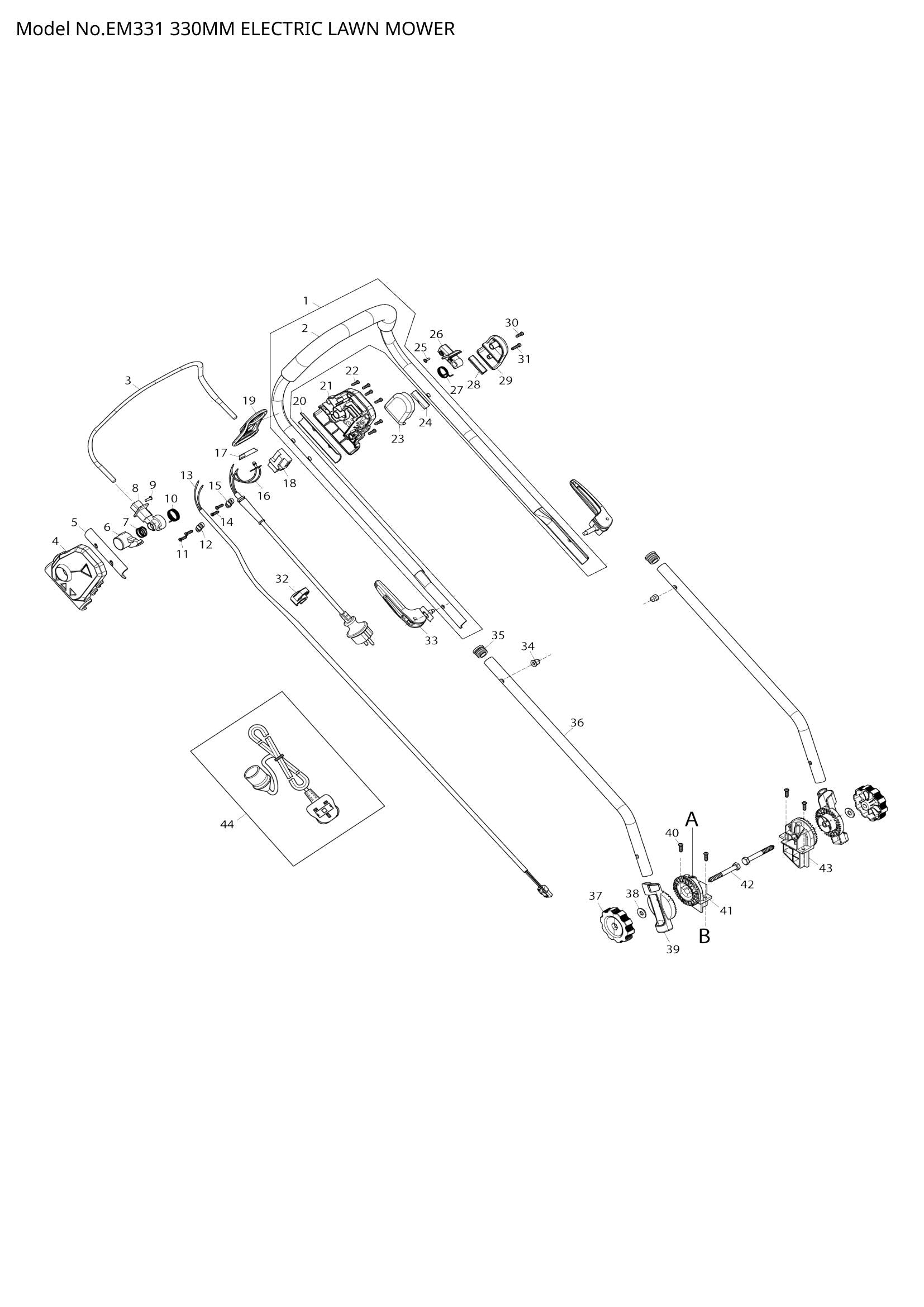 EM331 exploded view