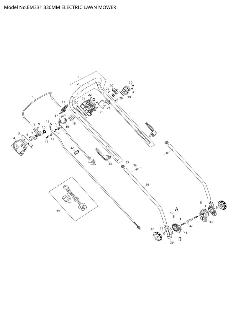 EM331 exploded view