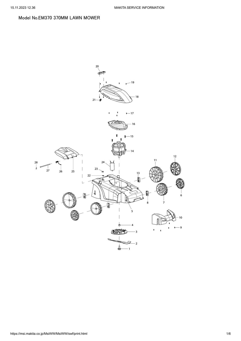 EM370 exploded view