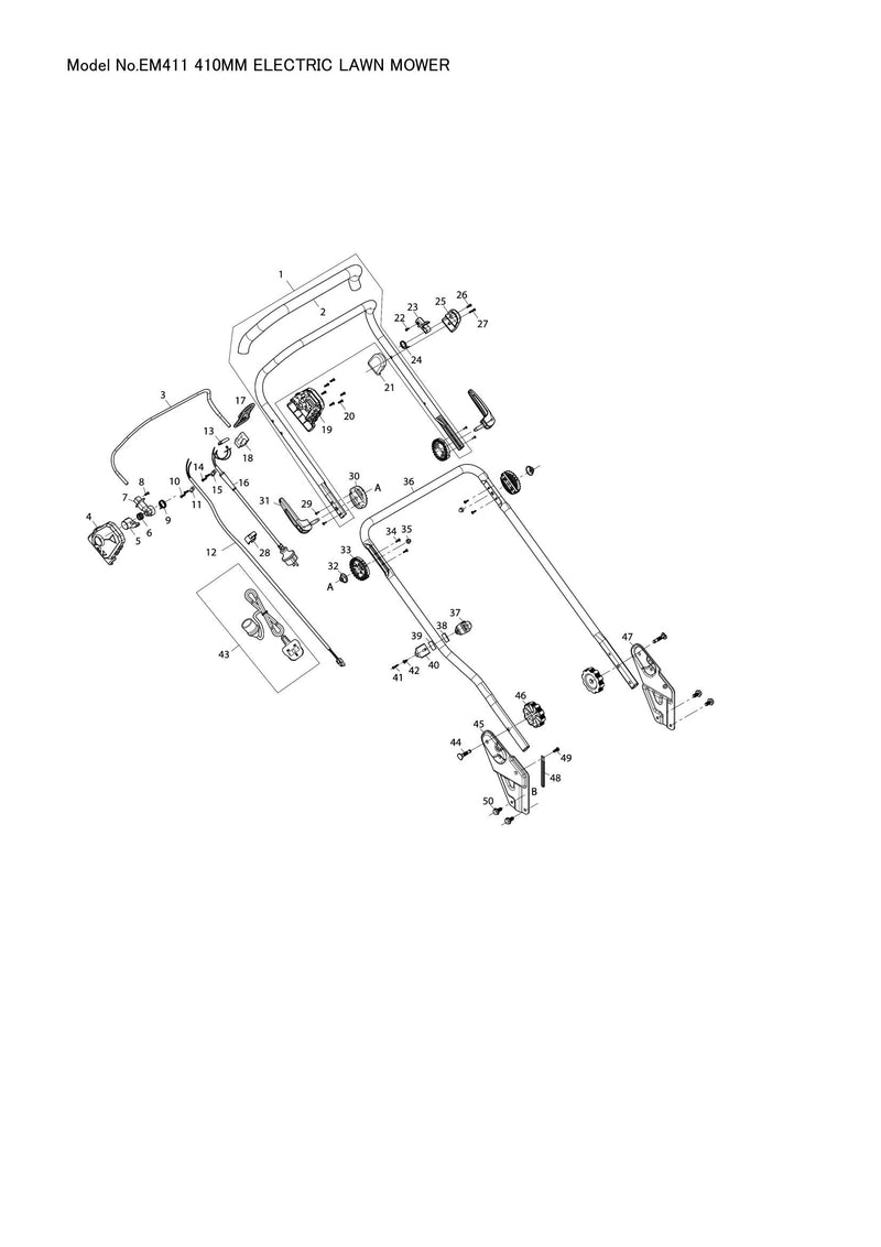 EM411 exploded view
