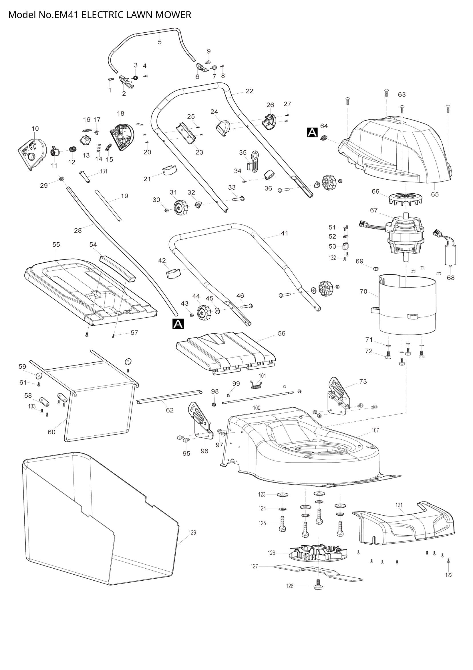 EM41 exploded view
