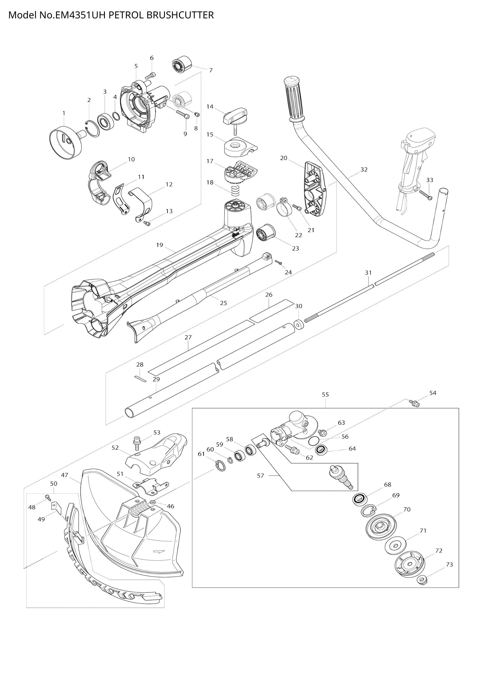 EM4351UH exploded view