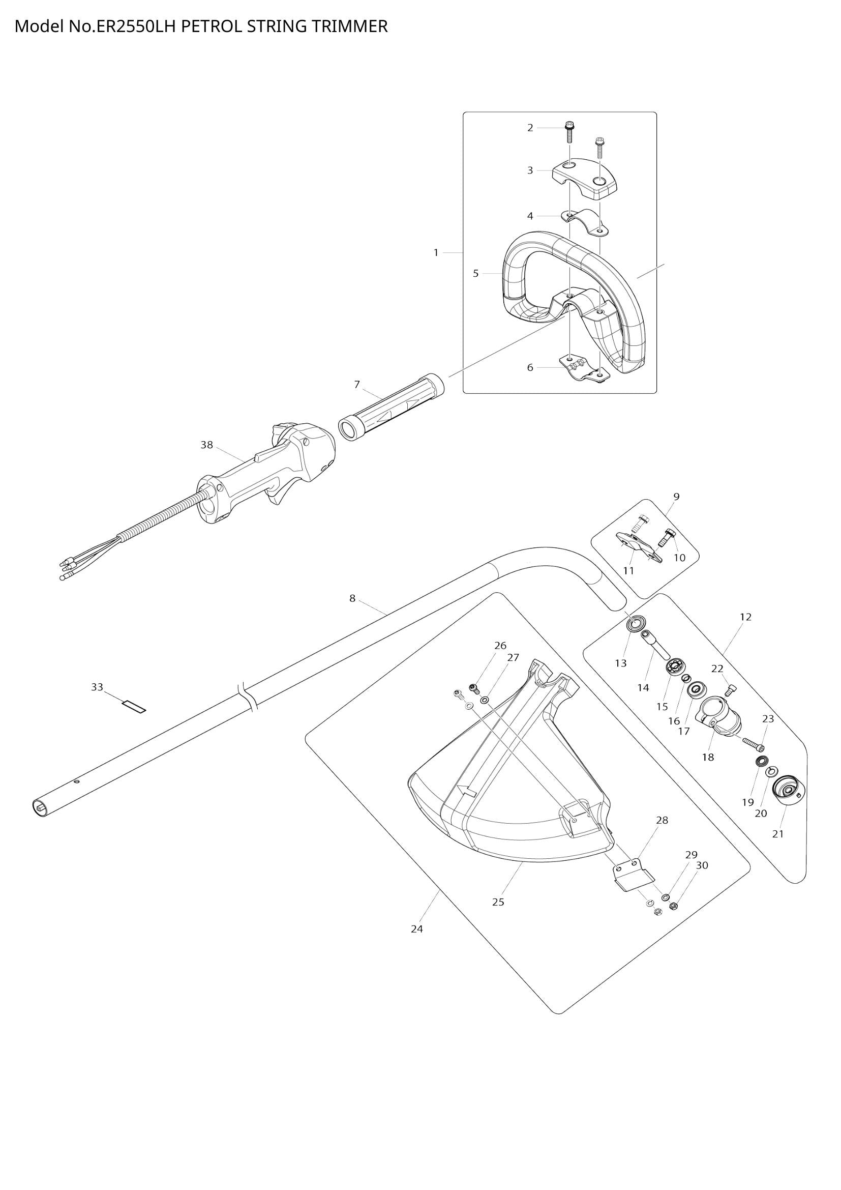 ER2550LH exploded view
