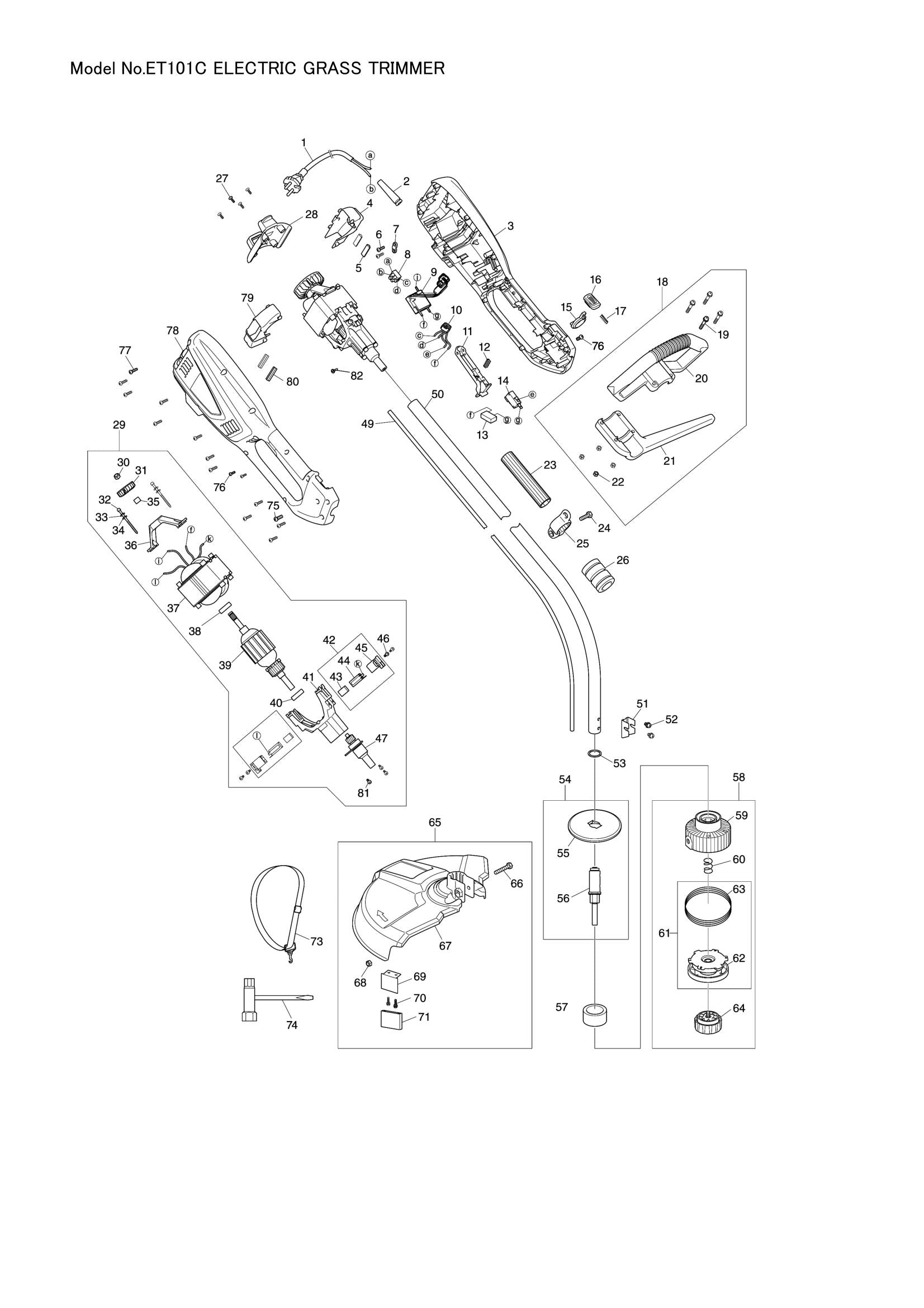 ET101C exploded view