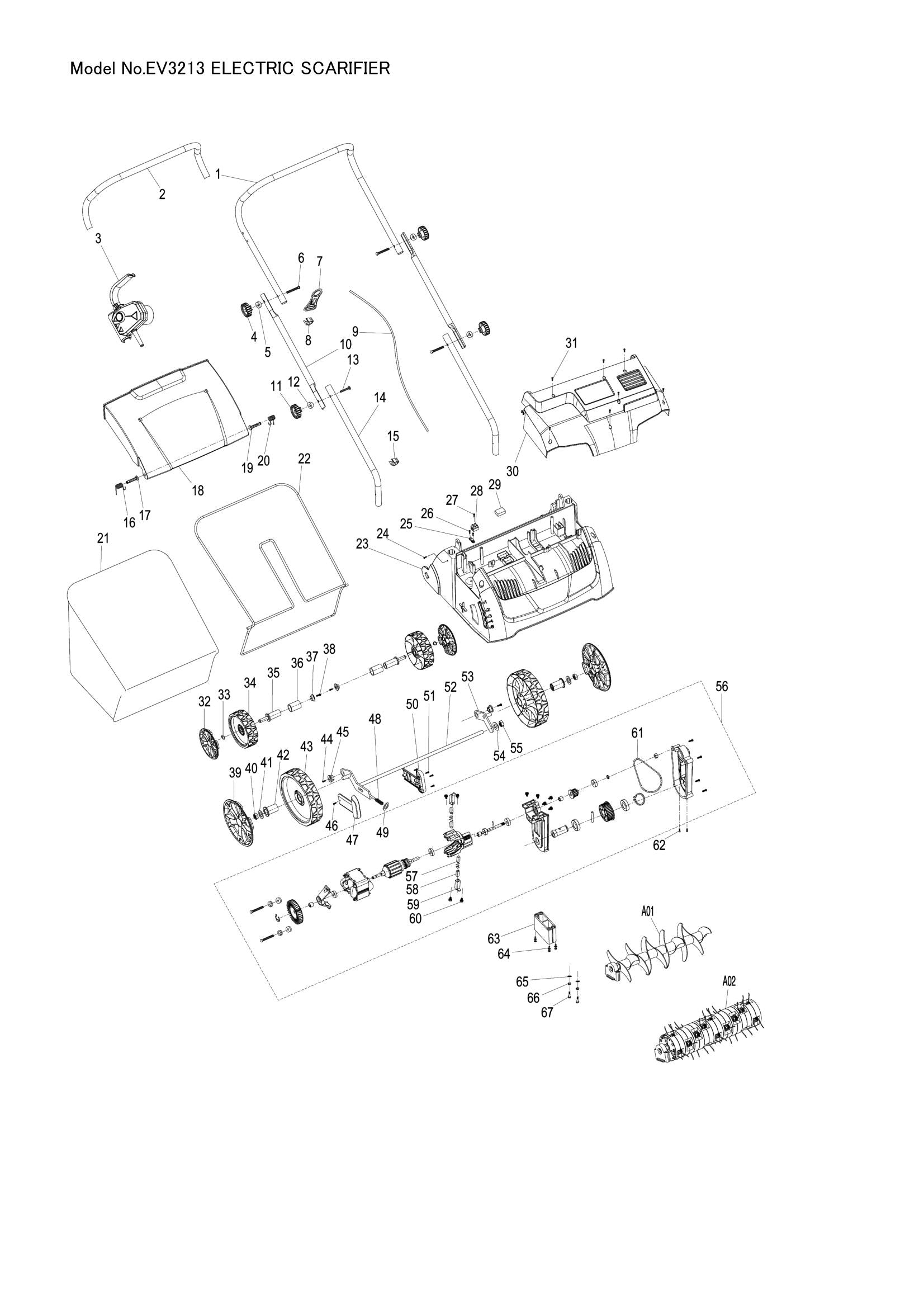 EV3213 exploded view