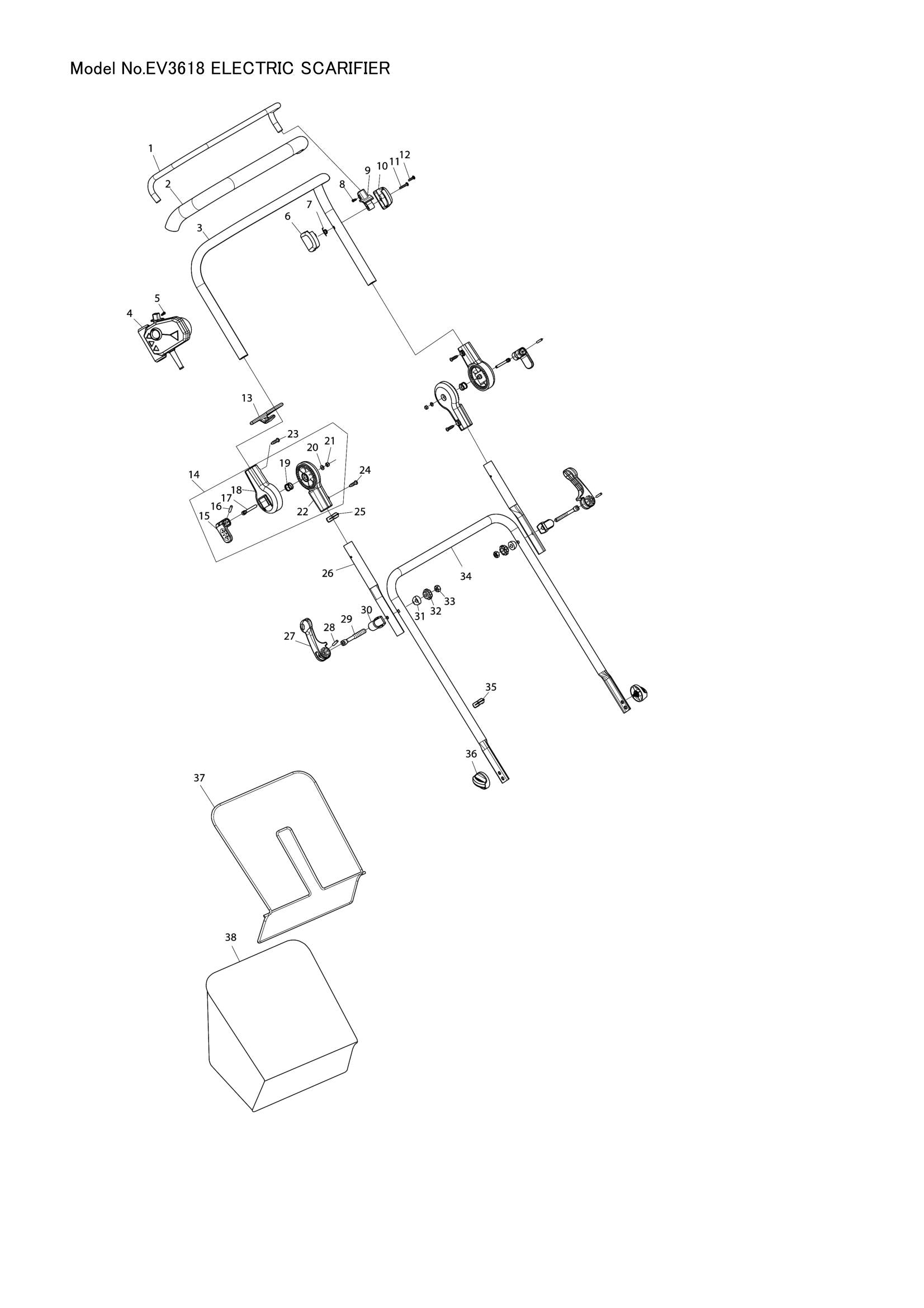 EV3618 exploded view