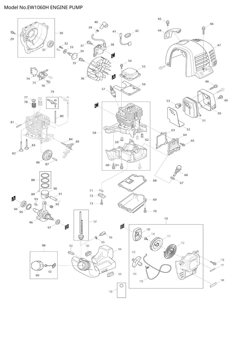 EW1060H exploded view
