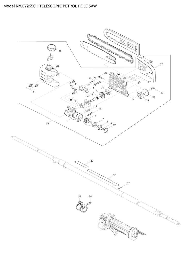 EY2650H exploded view
