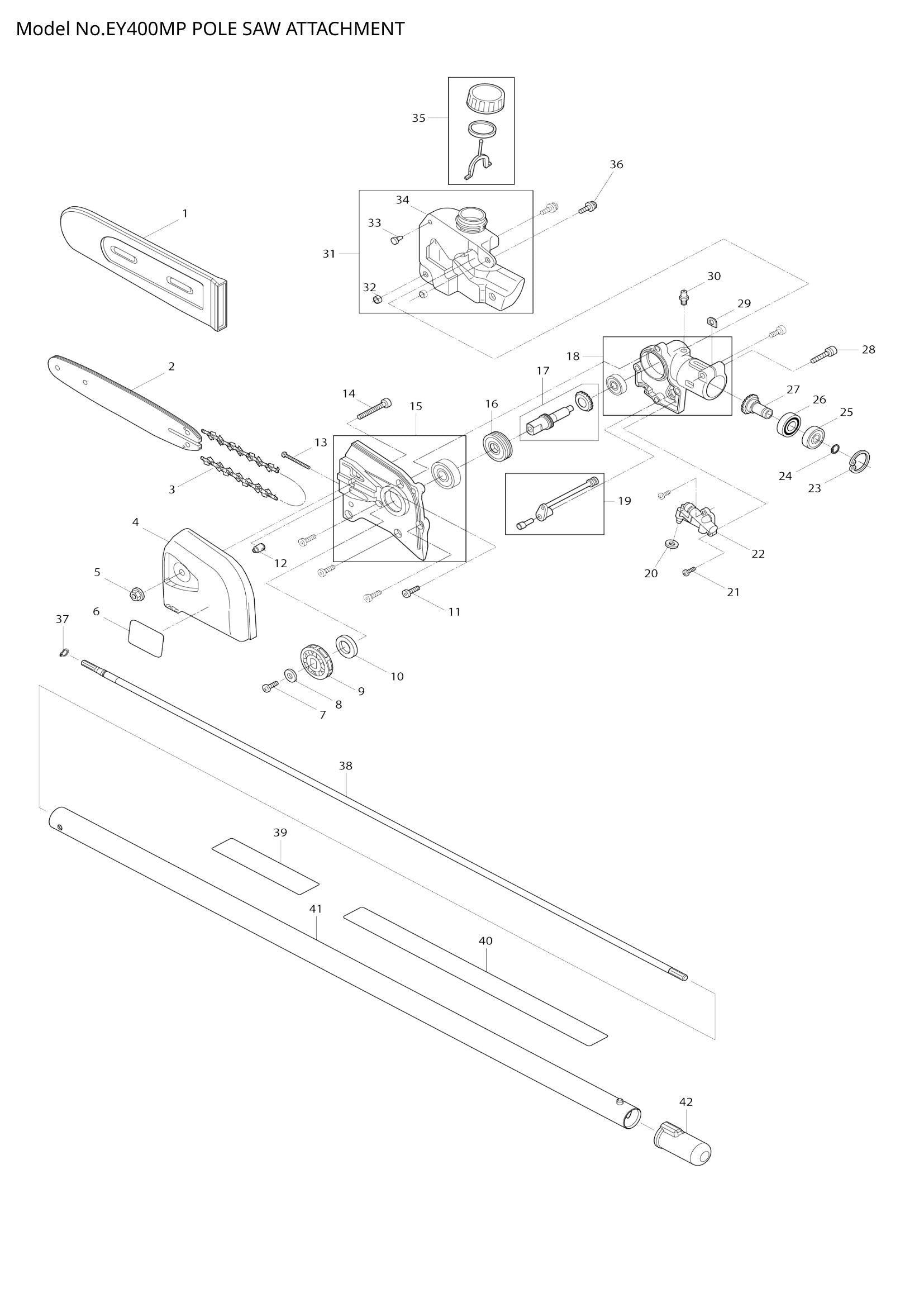EY400MP exploded view