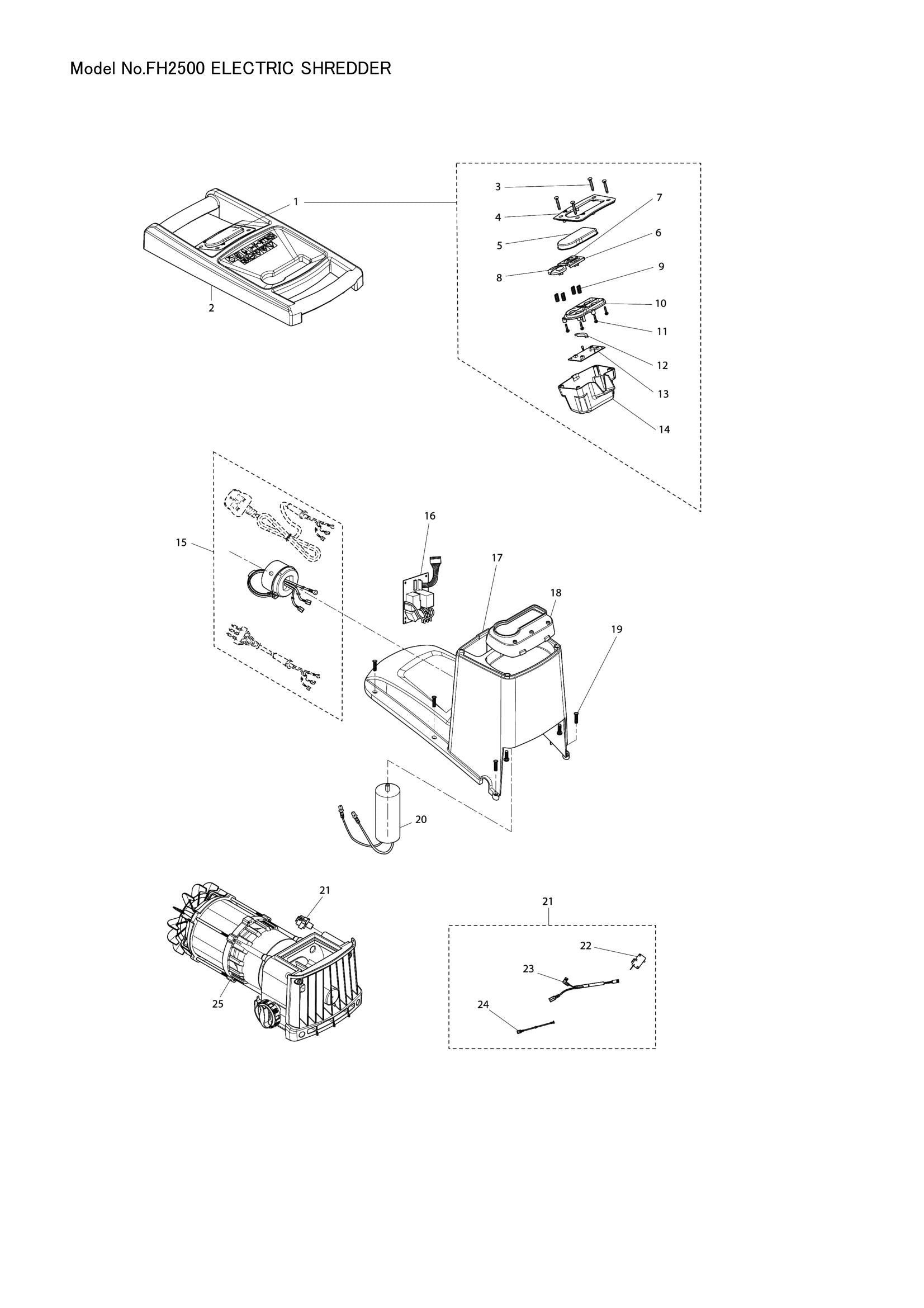 FH2500 exploded view
