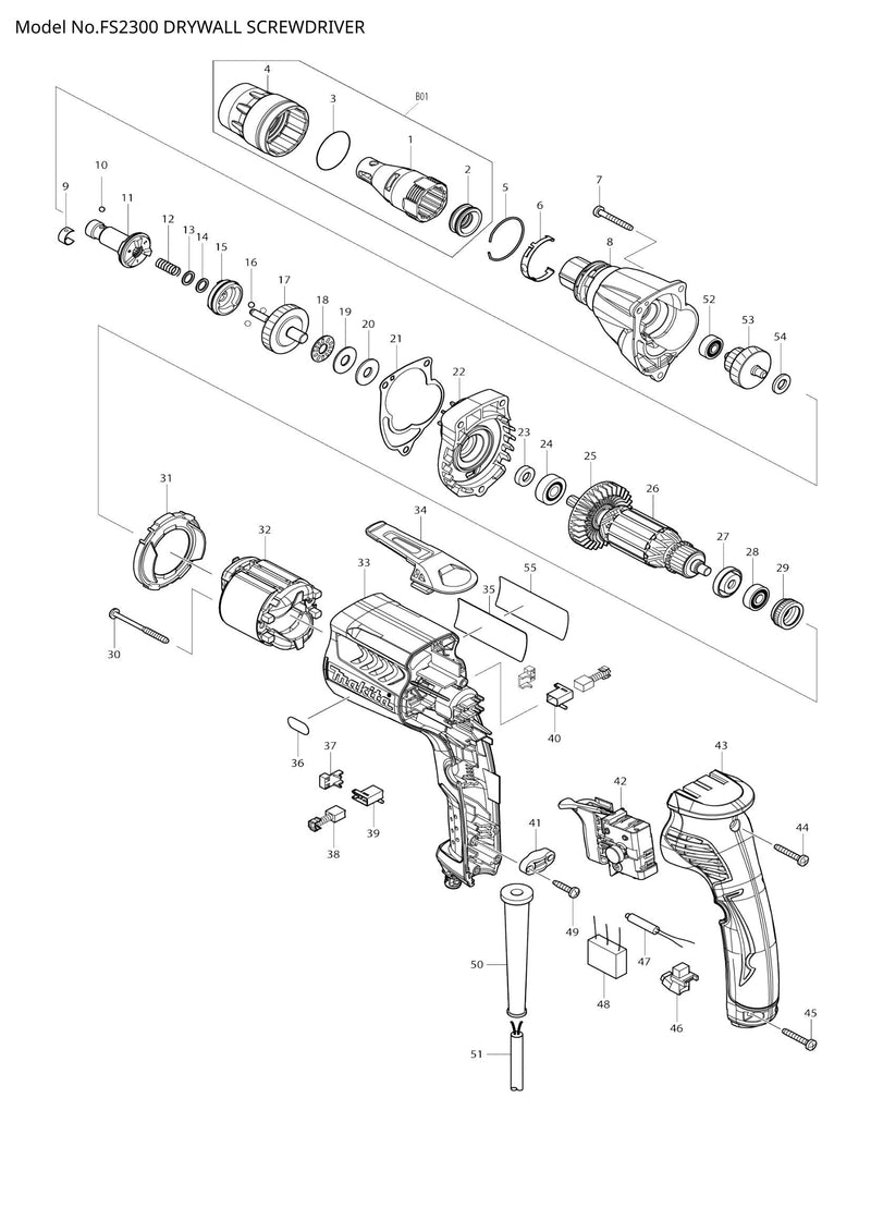 FS2300 exploded view
