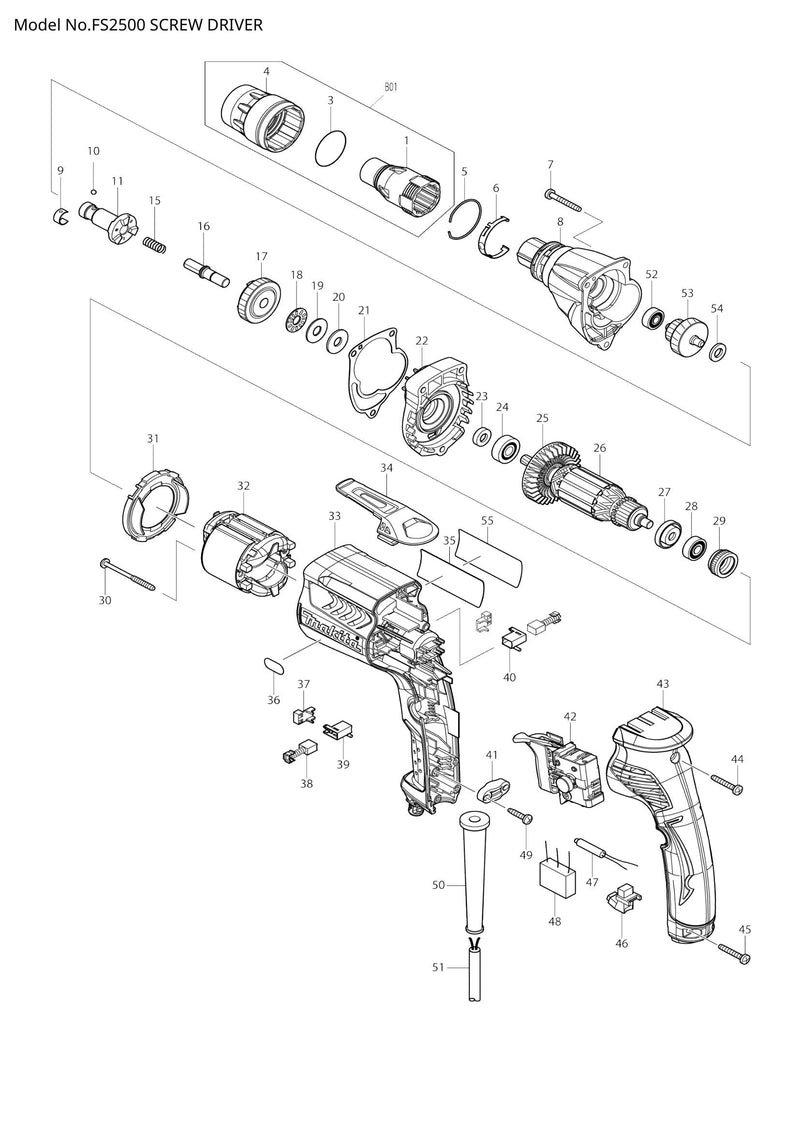 FS2500 exploded view