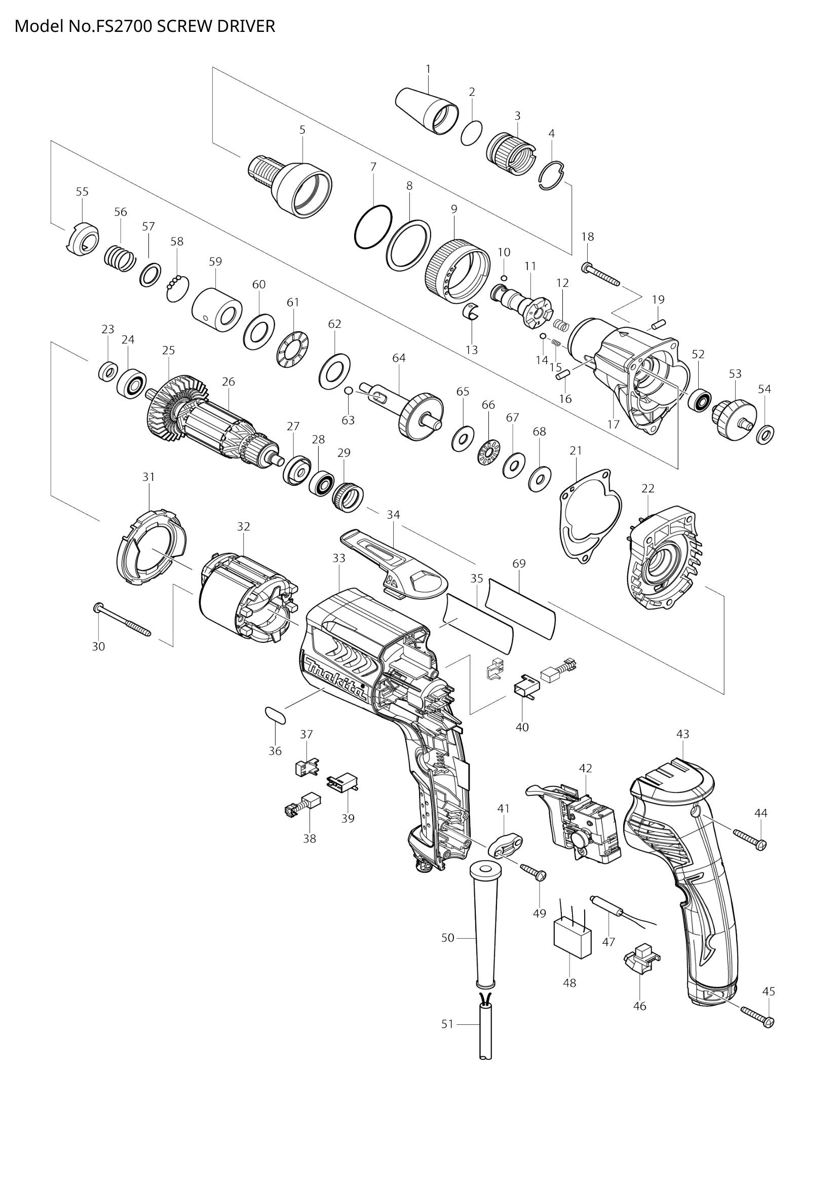 FS2700 exploded view