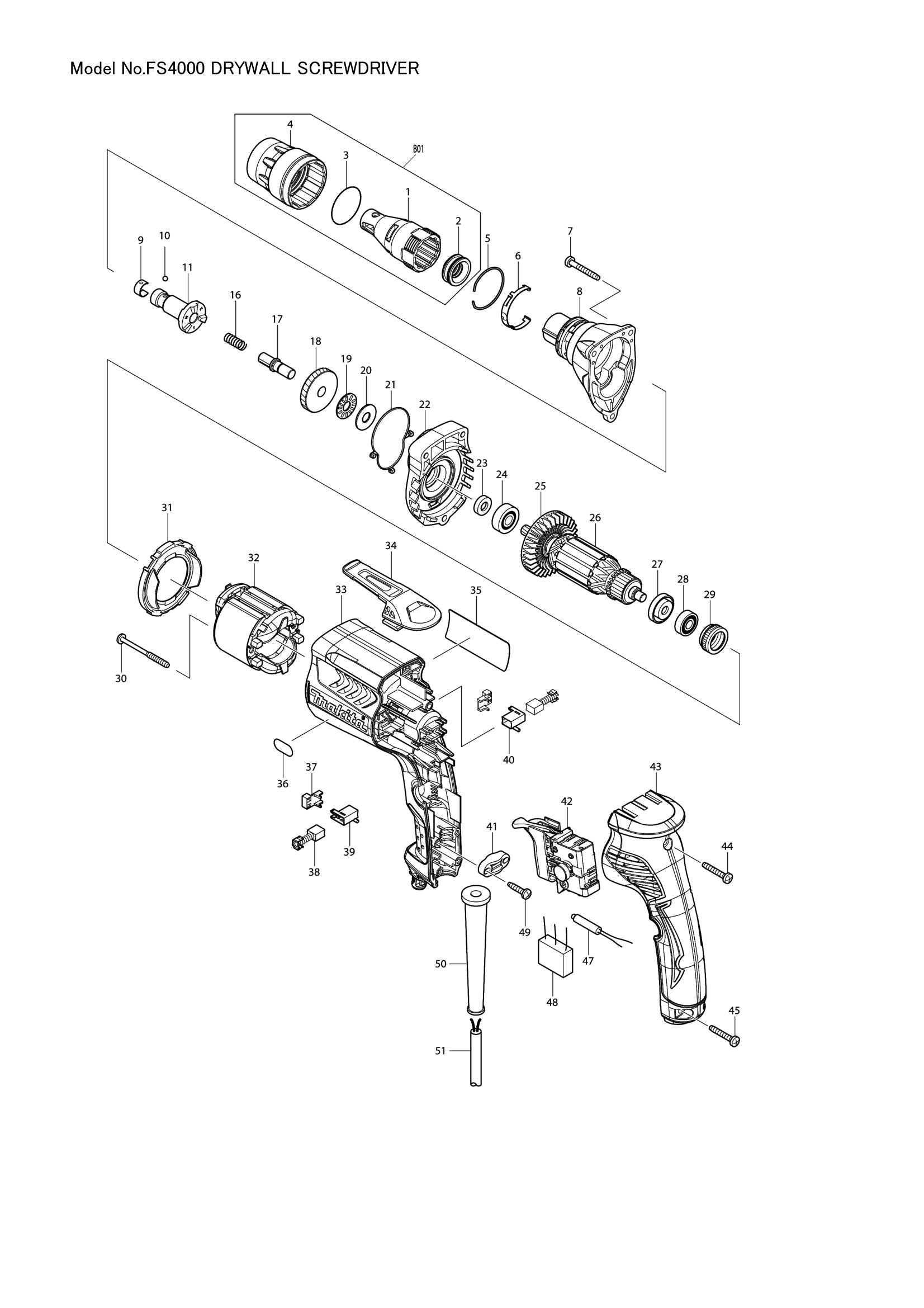 FS4000 exploded view