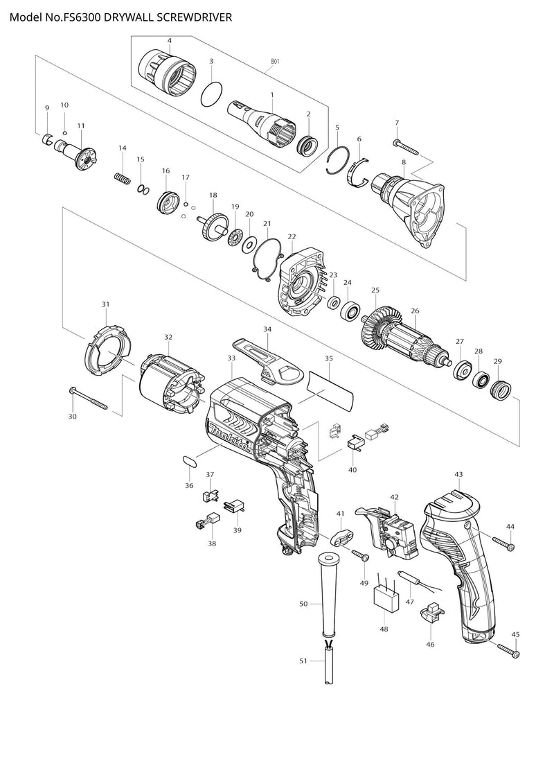 FS6300 exploded view