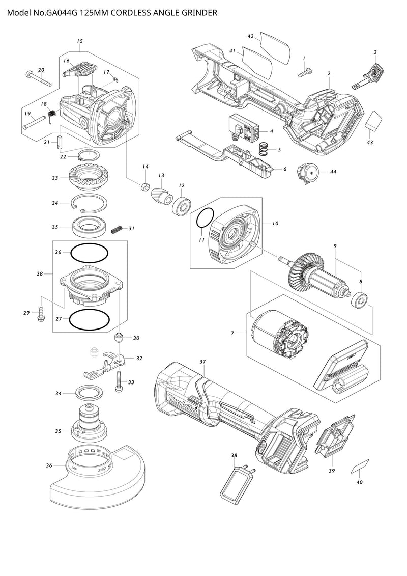 GA044G exploded view