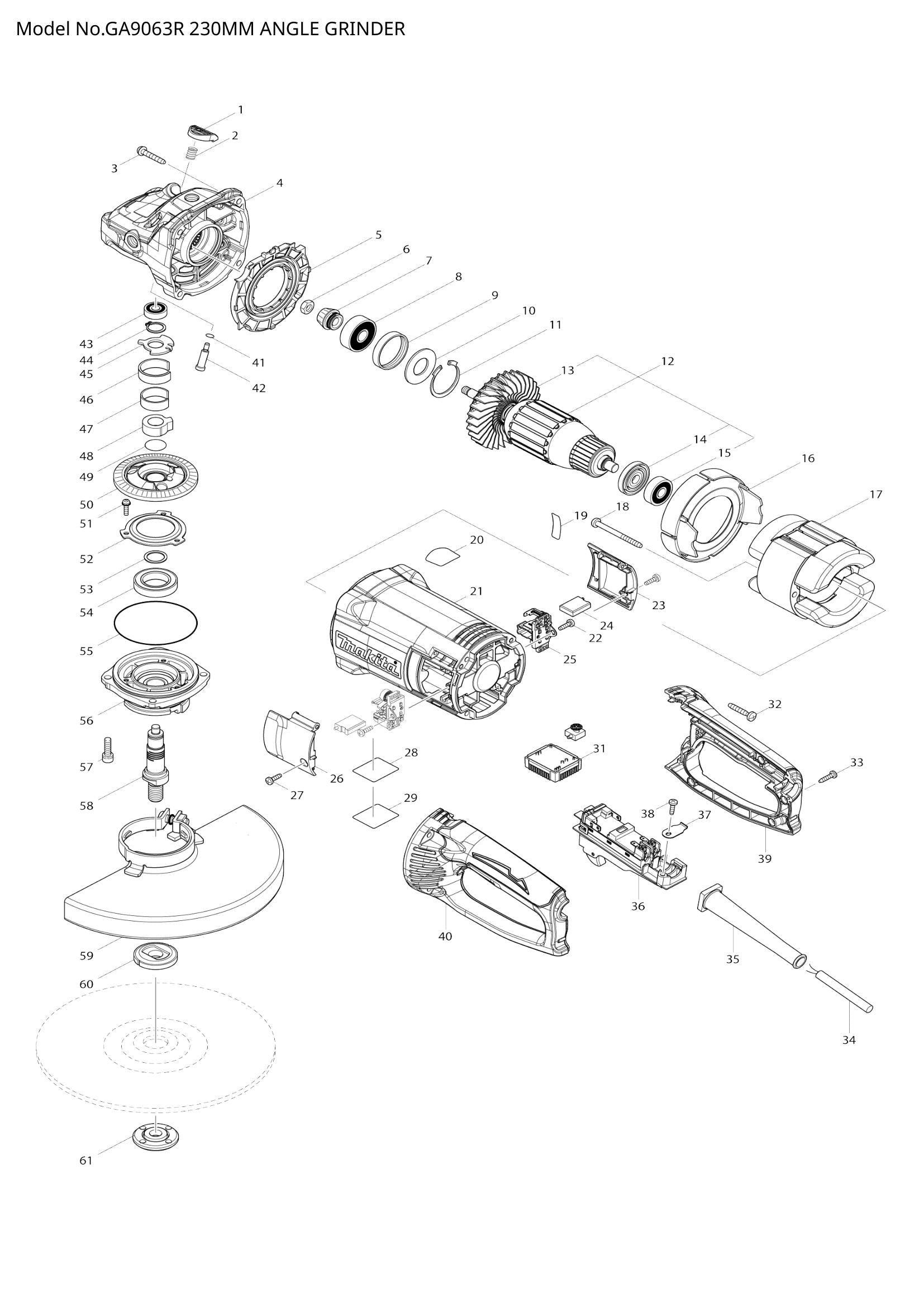 GA9063R exploded view
