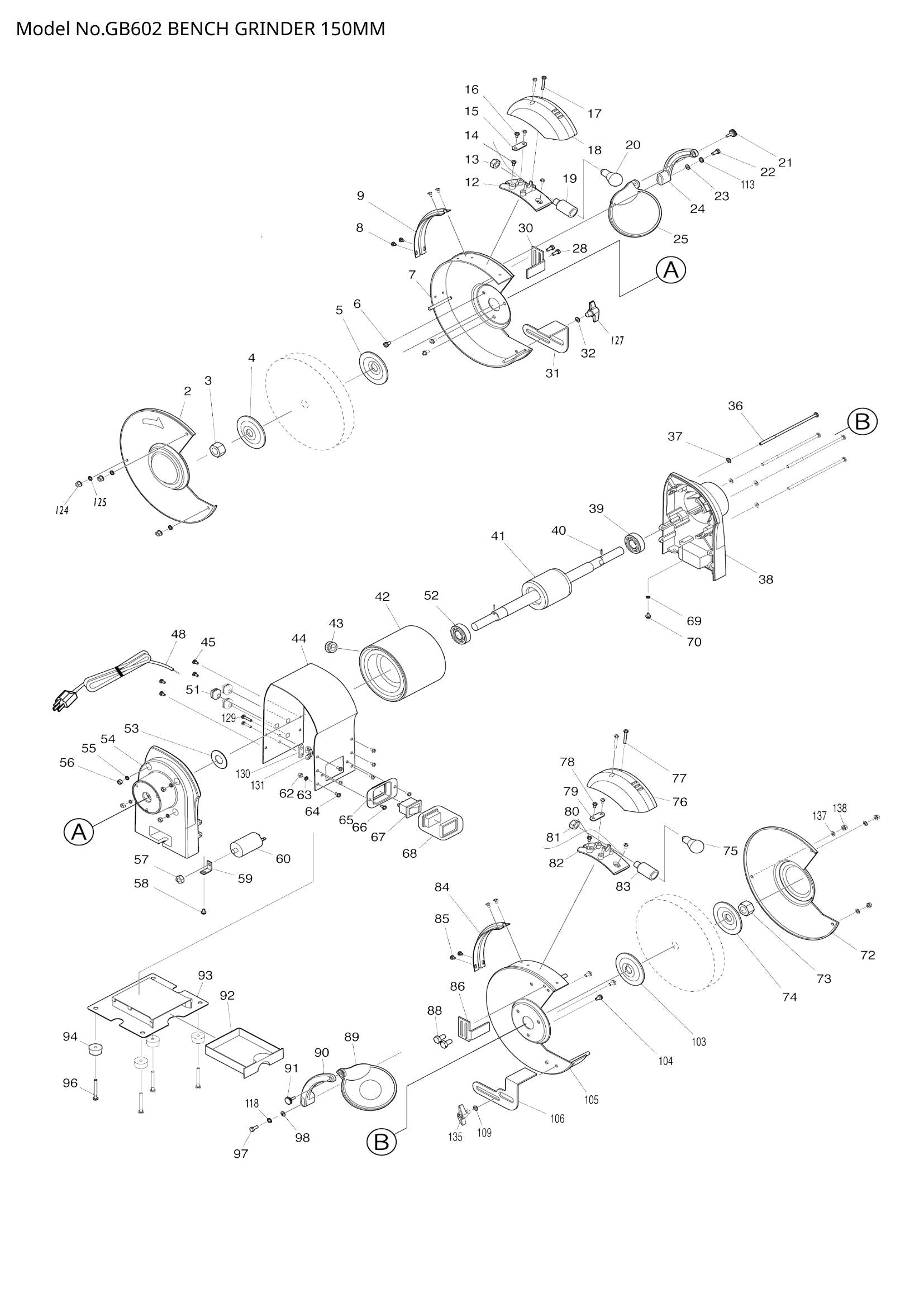 GB602 exploded view