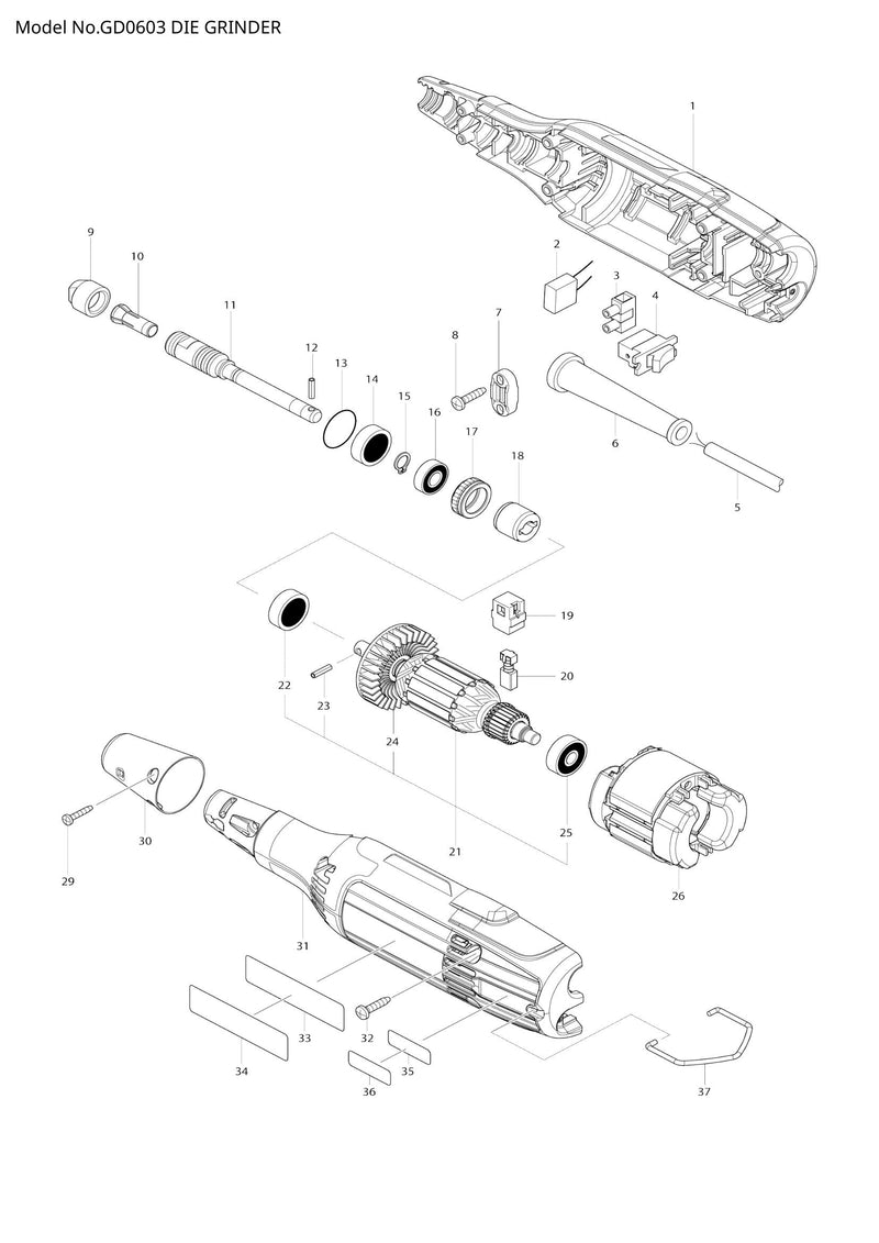 GD0603 exploded view