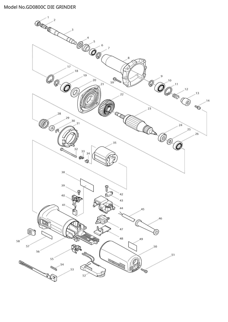 GD0800C exploded view