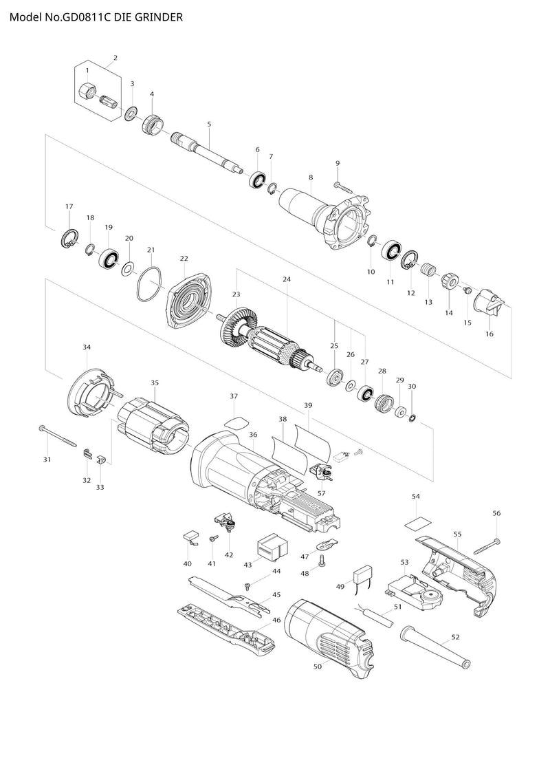 GD0811C exploded view