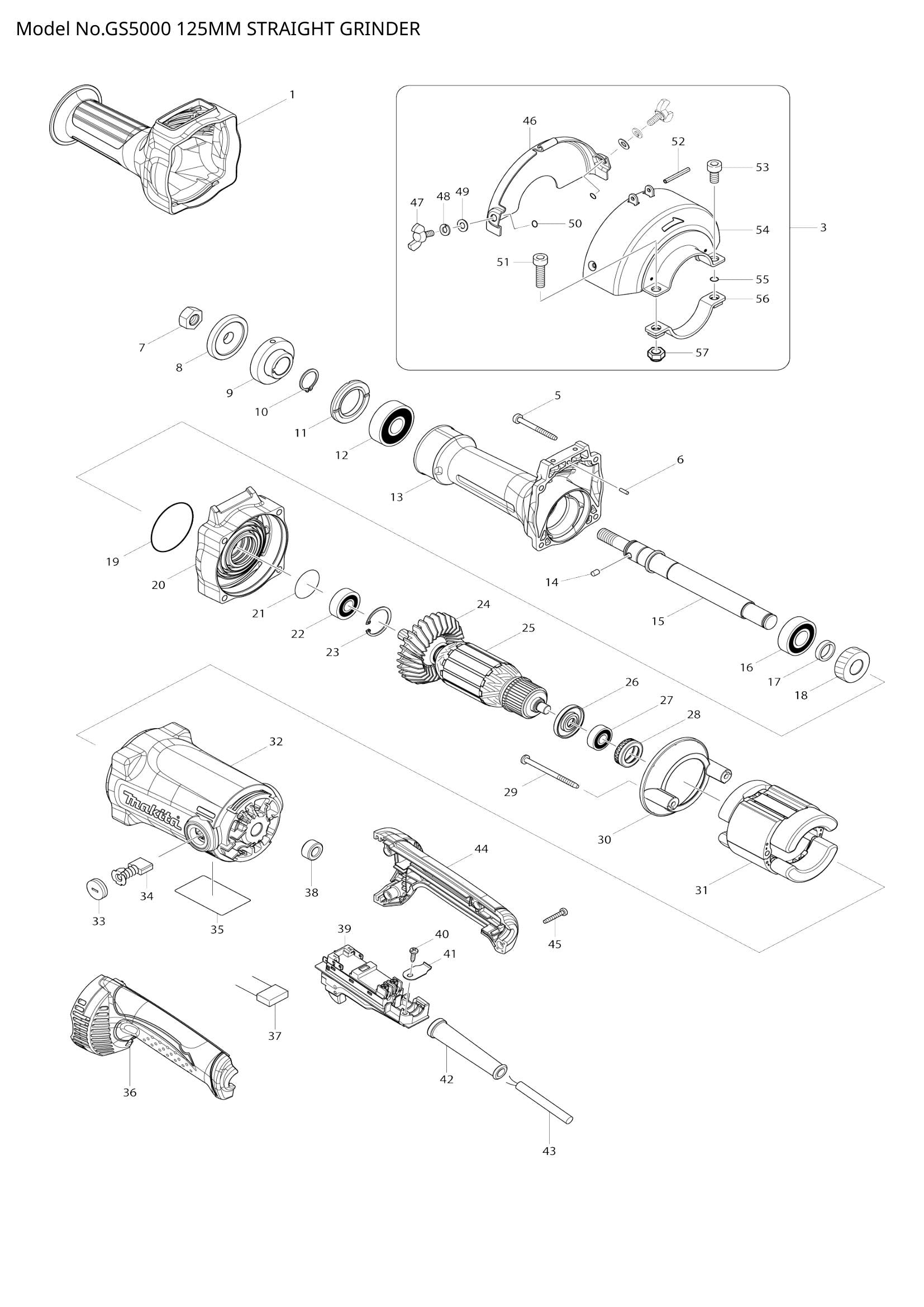 GS5000 exploded view
