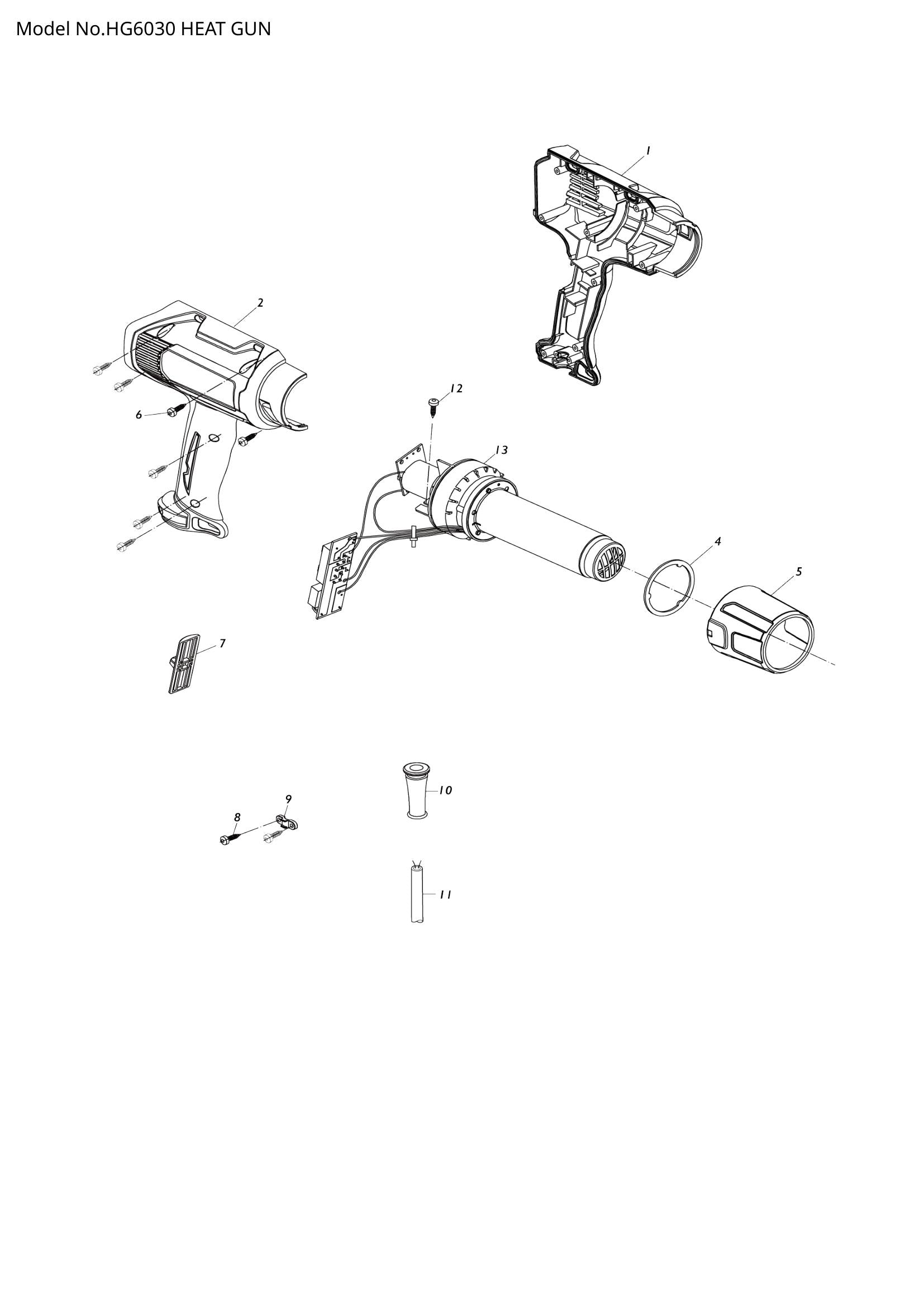 HG6030 exploded view