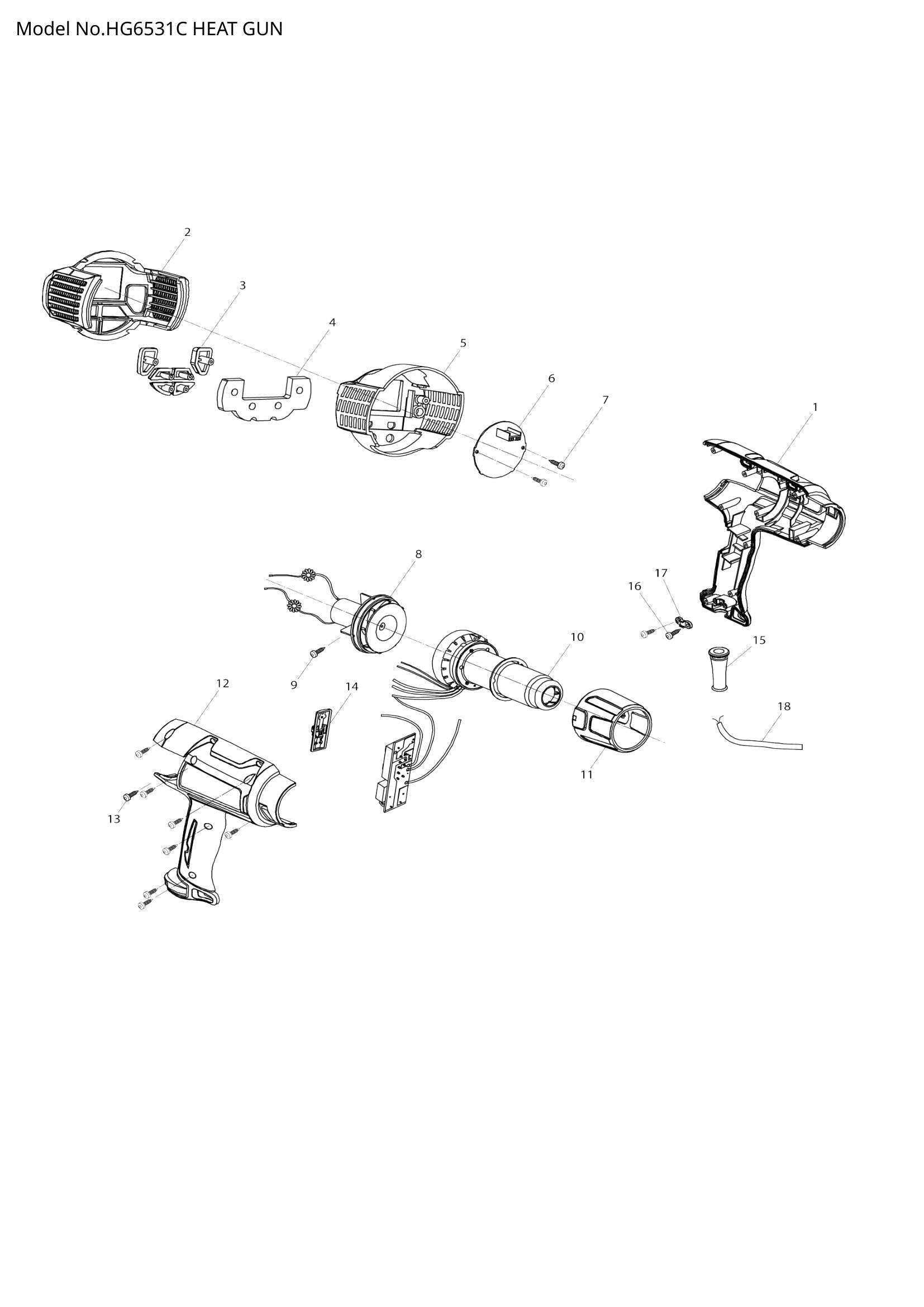 HG6531C exploded view