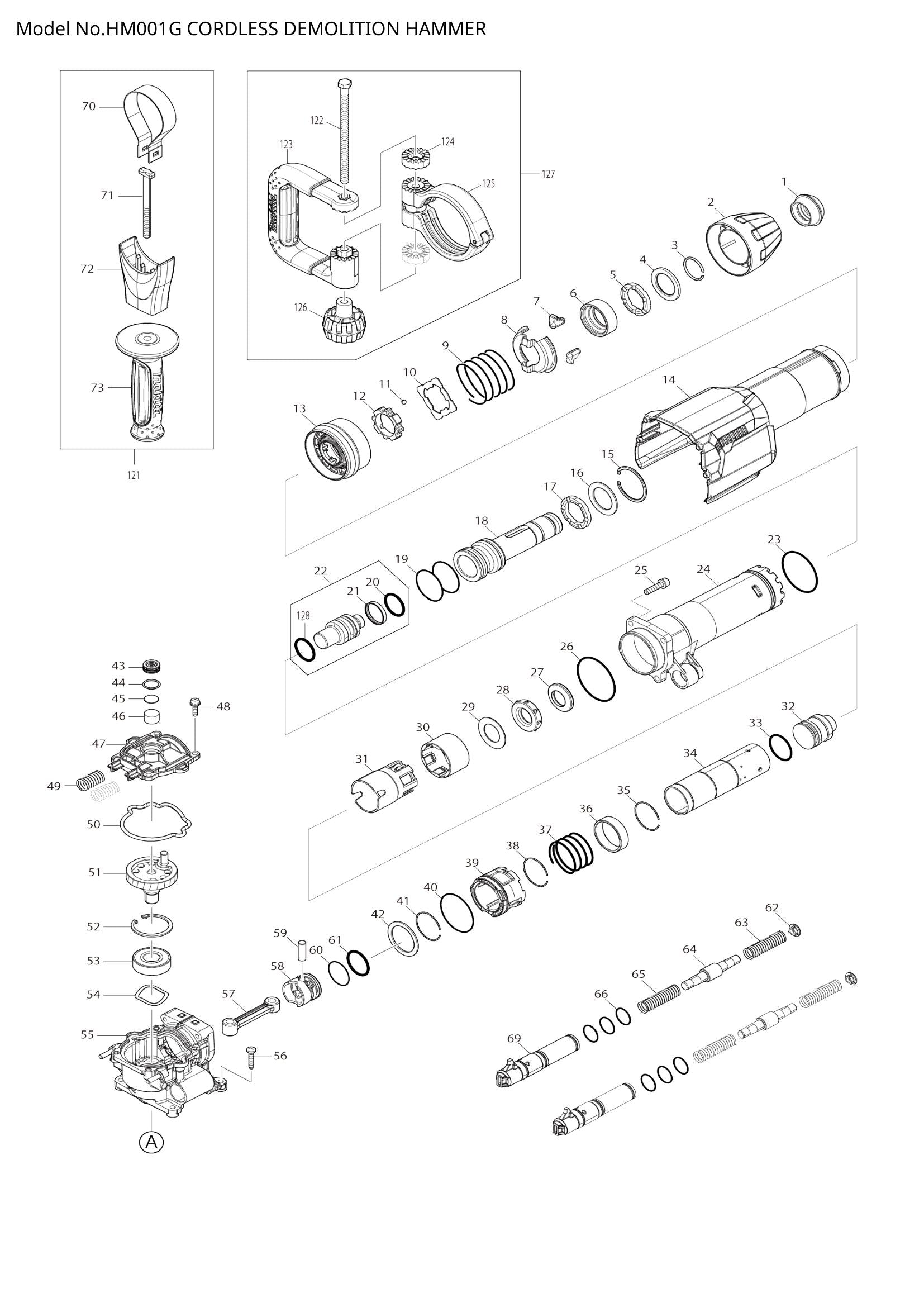 HM001G exploded view