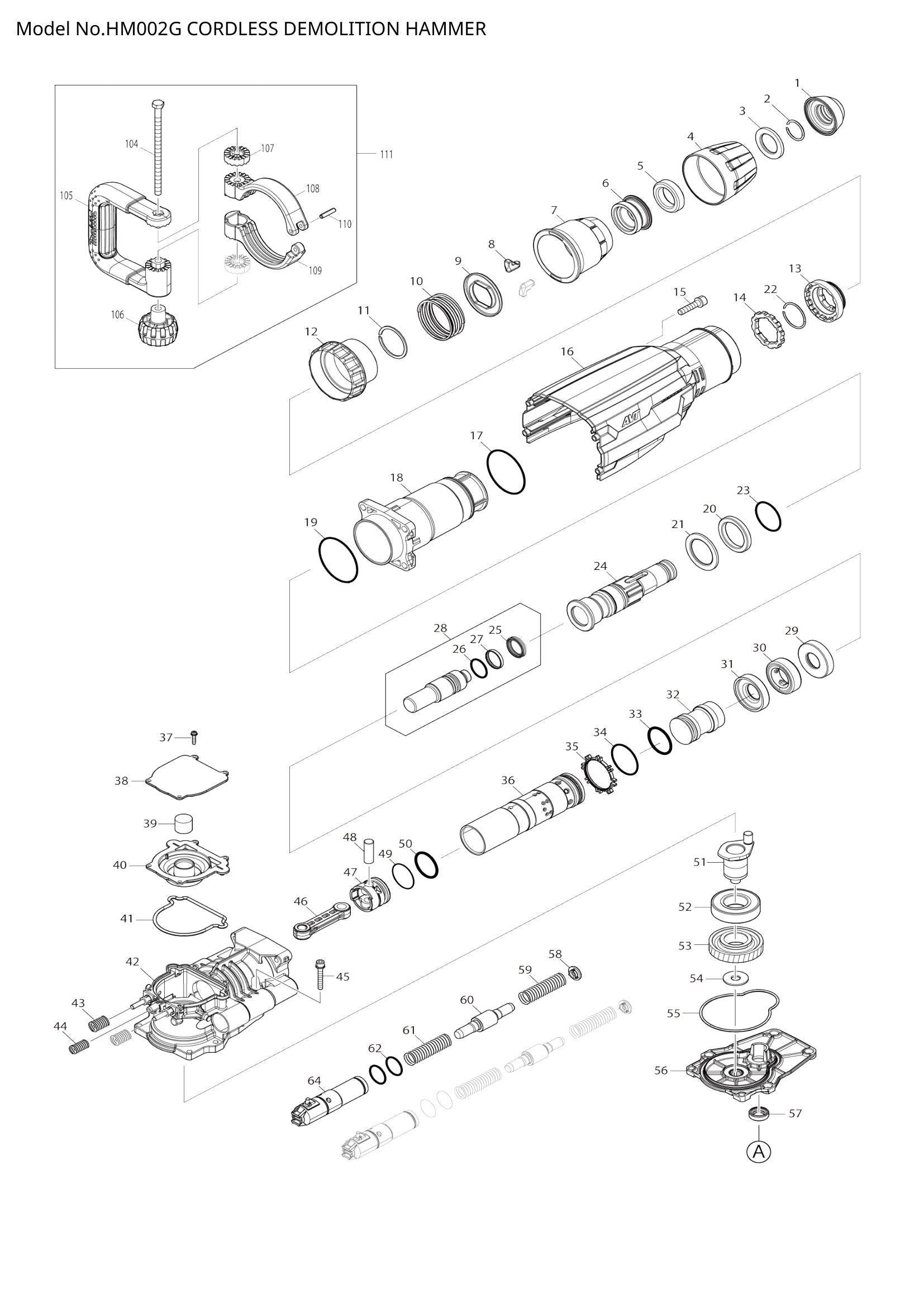 HM002G exploded view