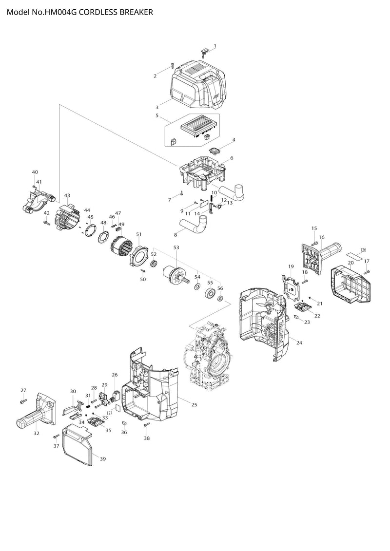 HM004G exploded view