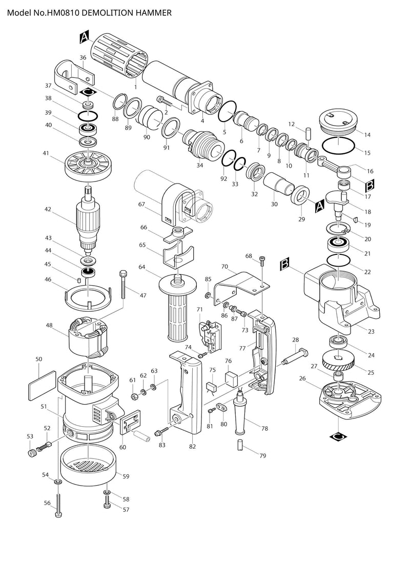 HM0810 exploded view