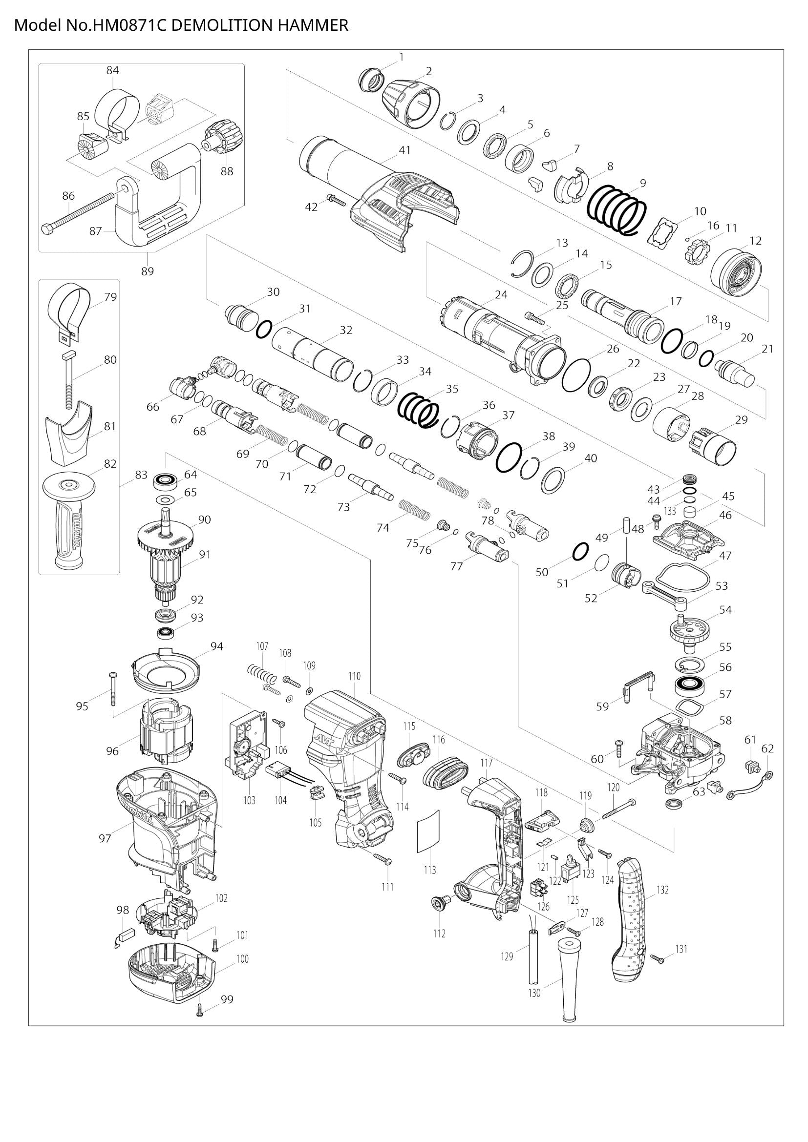 HM0871C exploded view