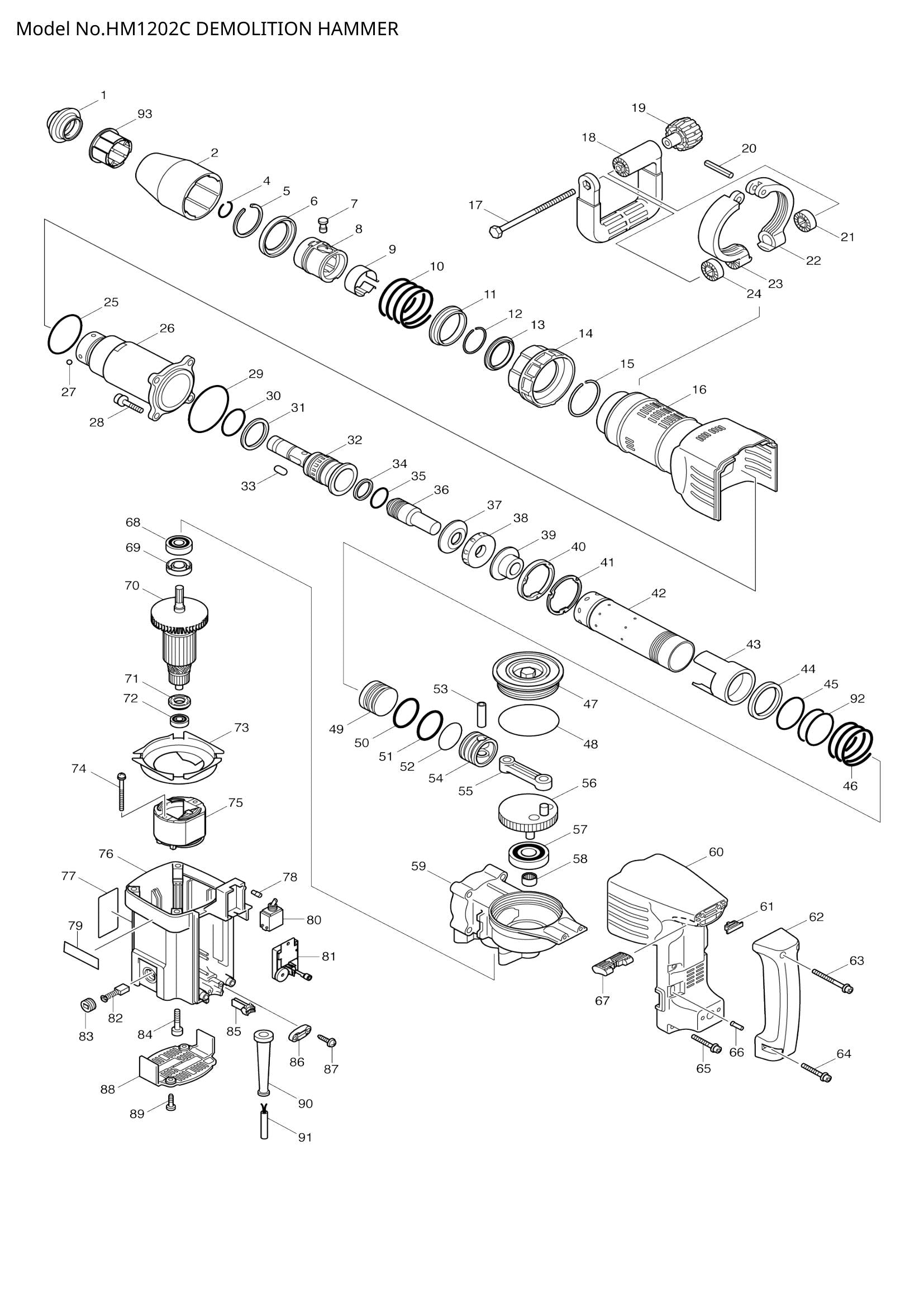 HM1202C exploded view
