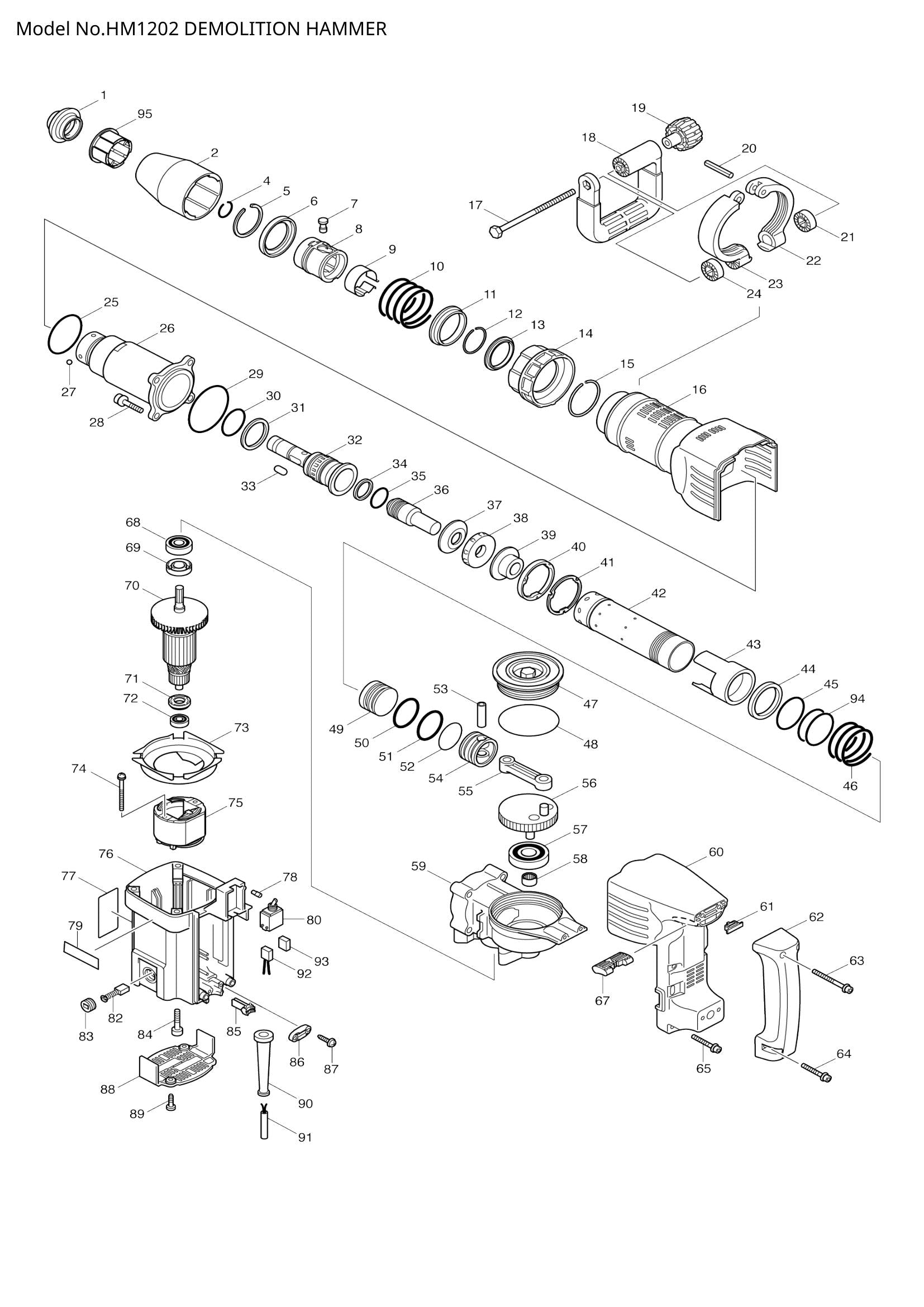 HM1202 exploded view