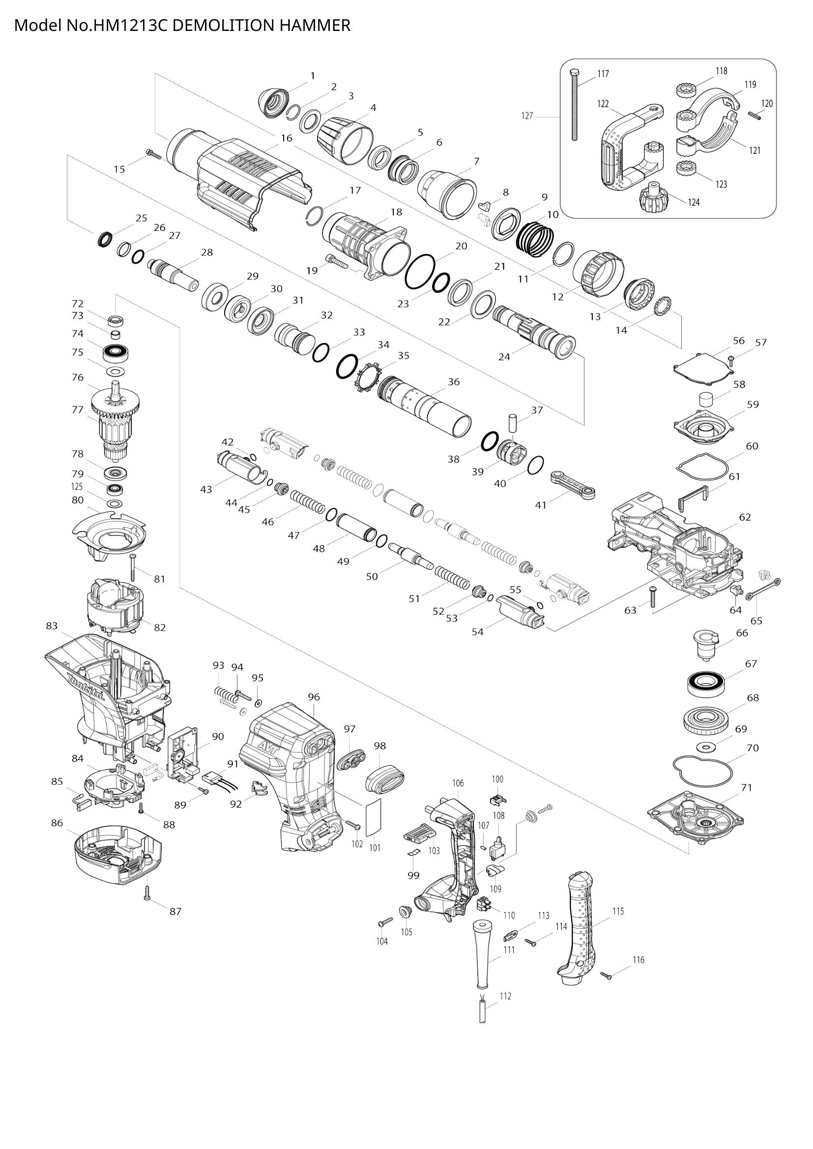 HM1213C exploded view