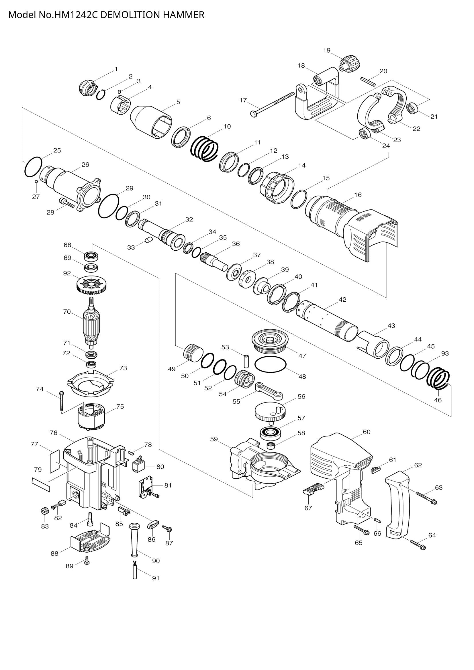 HM1242C exploded view