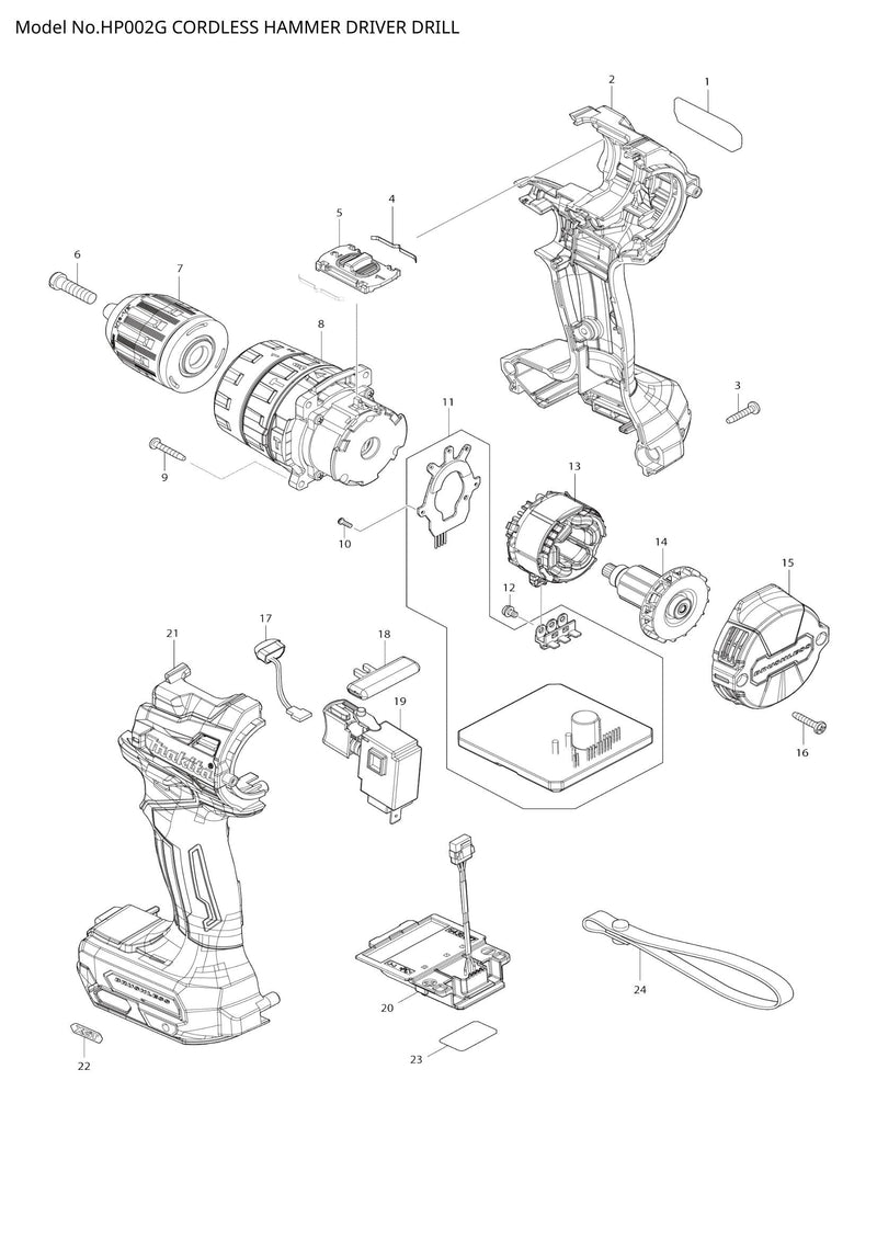 HP002G exploded view