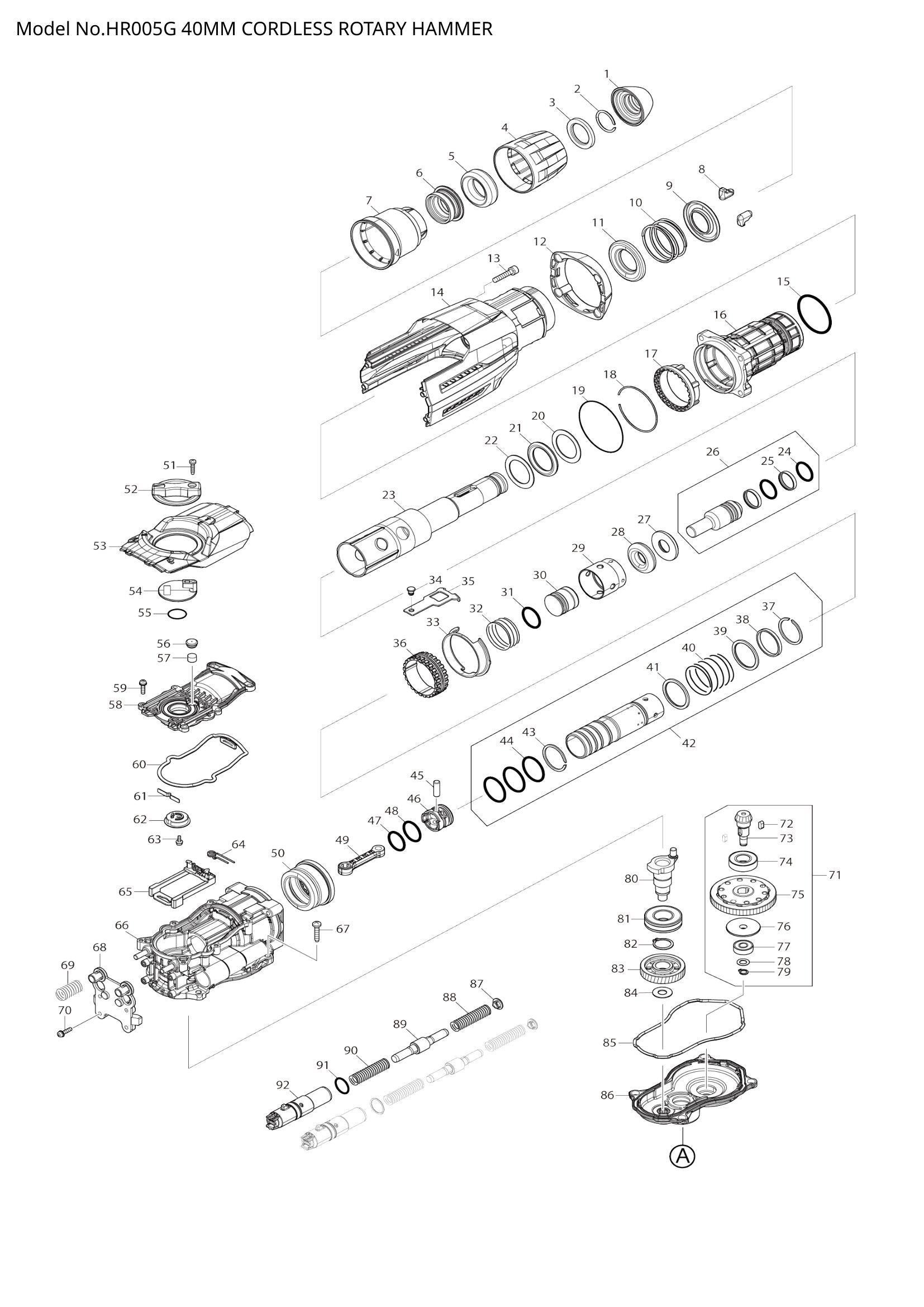 HR005G exploded view