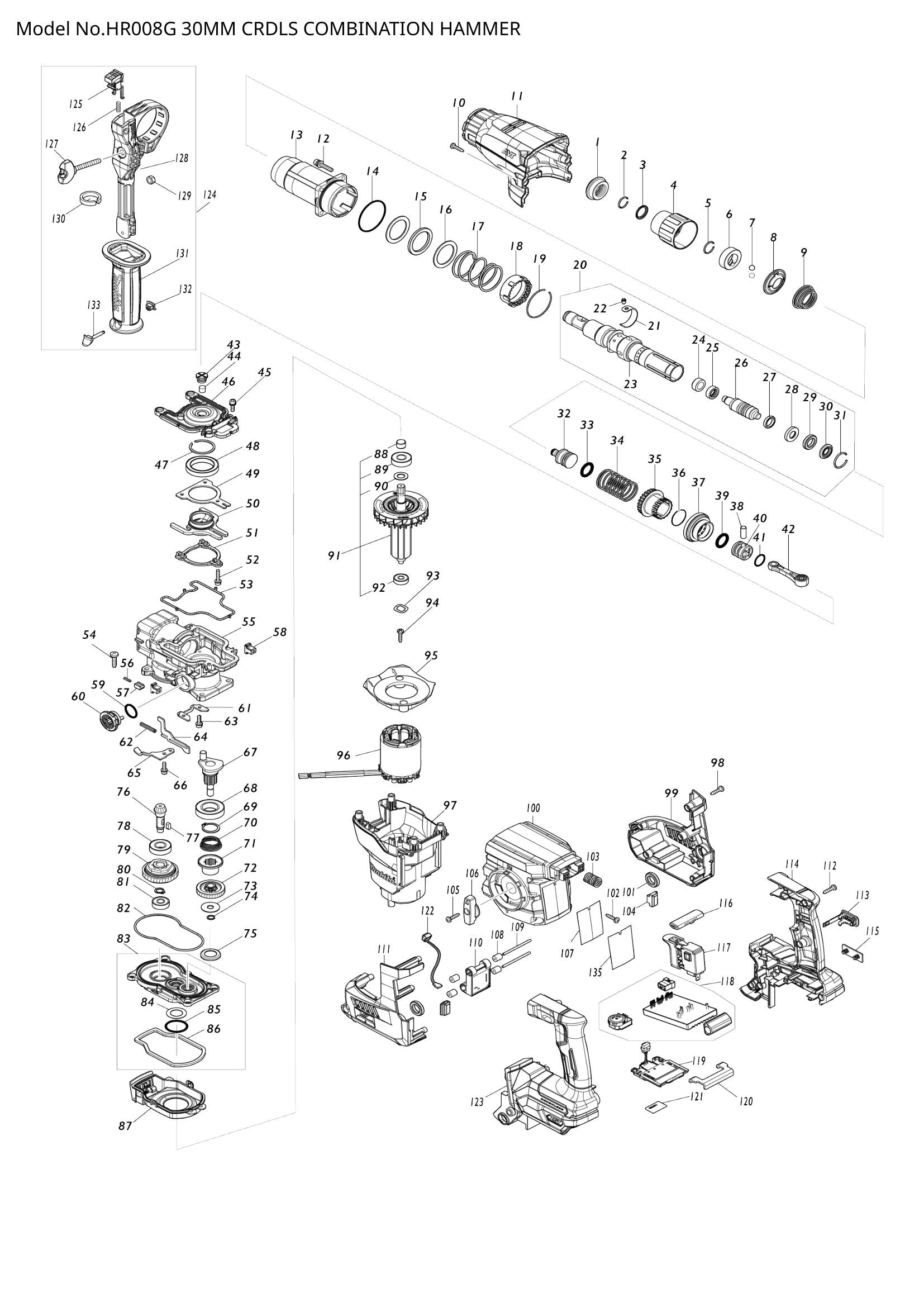 HR008G exploded view
