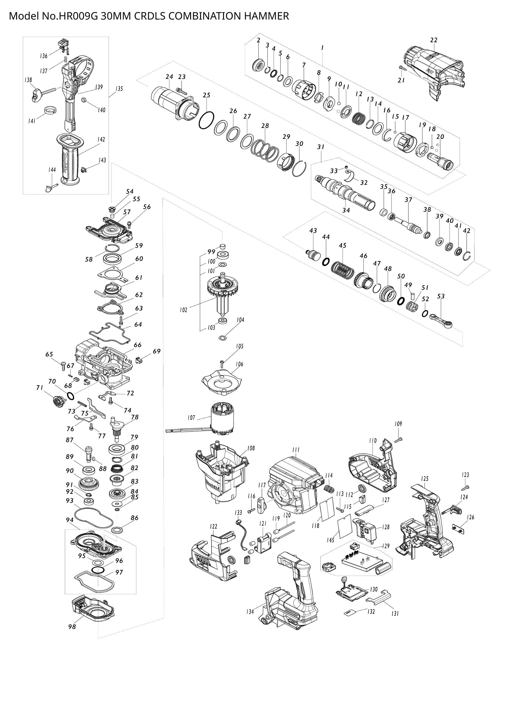 HR009G exploded view