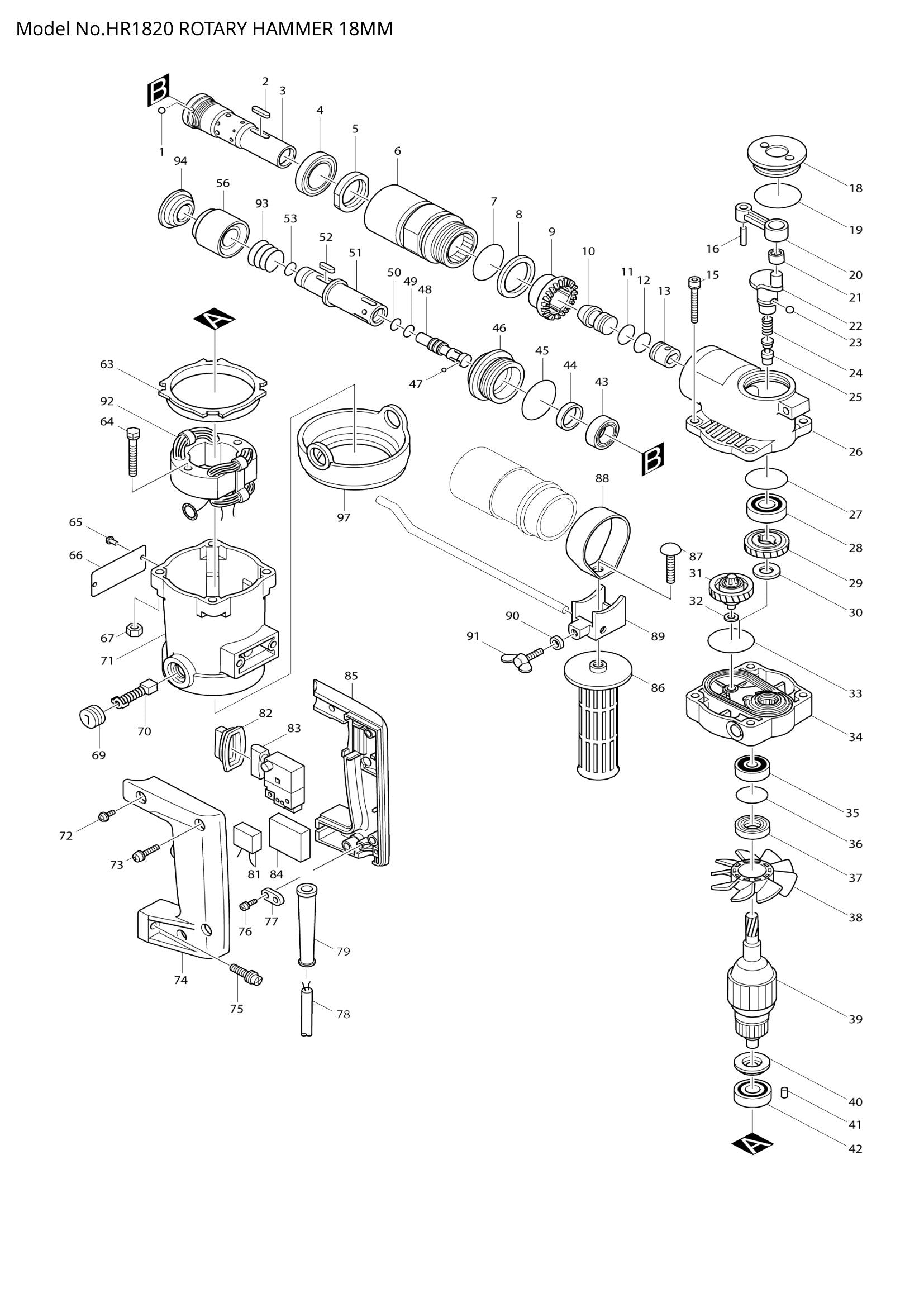 HR1820 exploded view