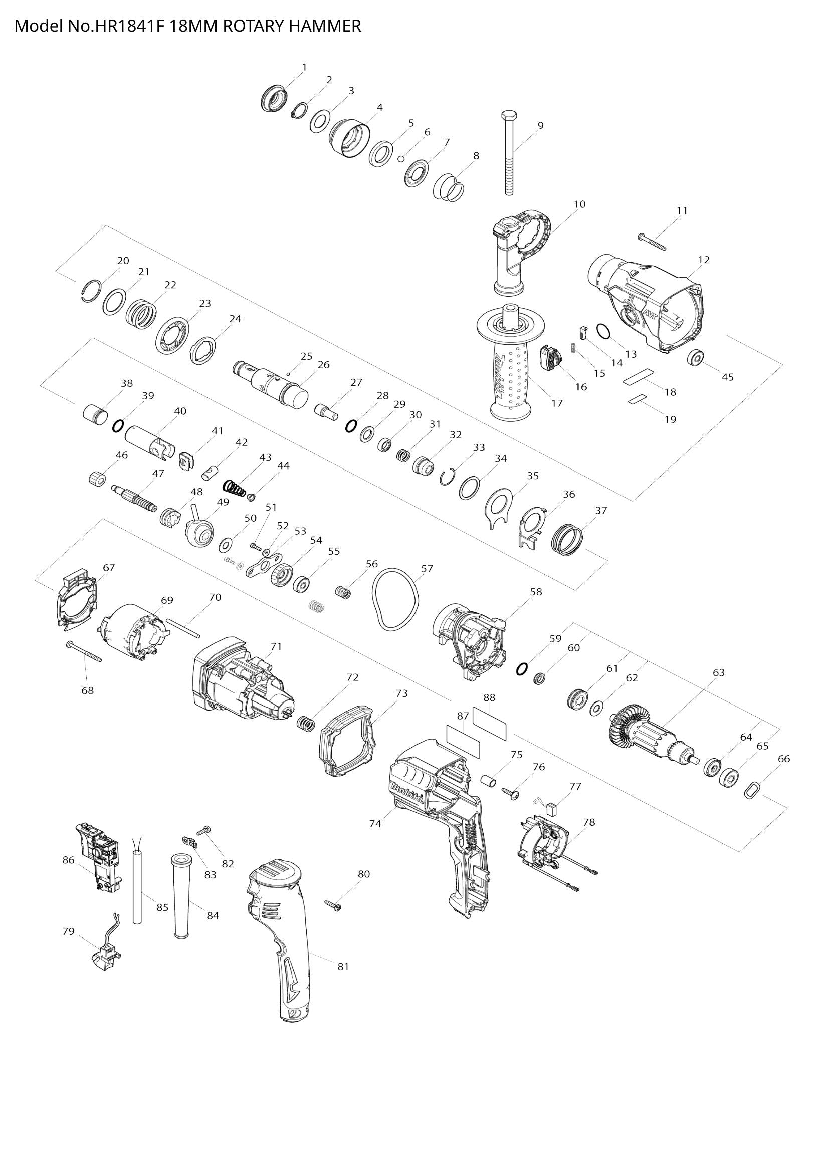 HR1841F exploded view