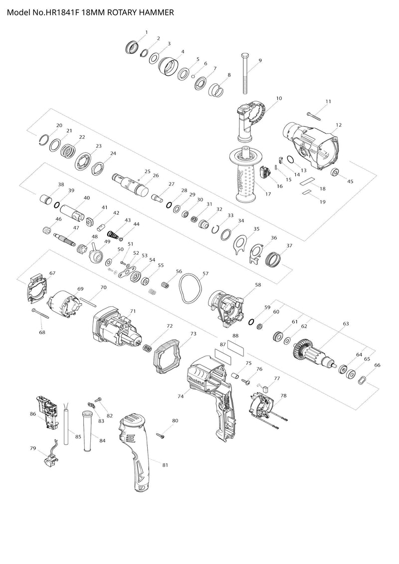 HR1841F exploded view