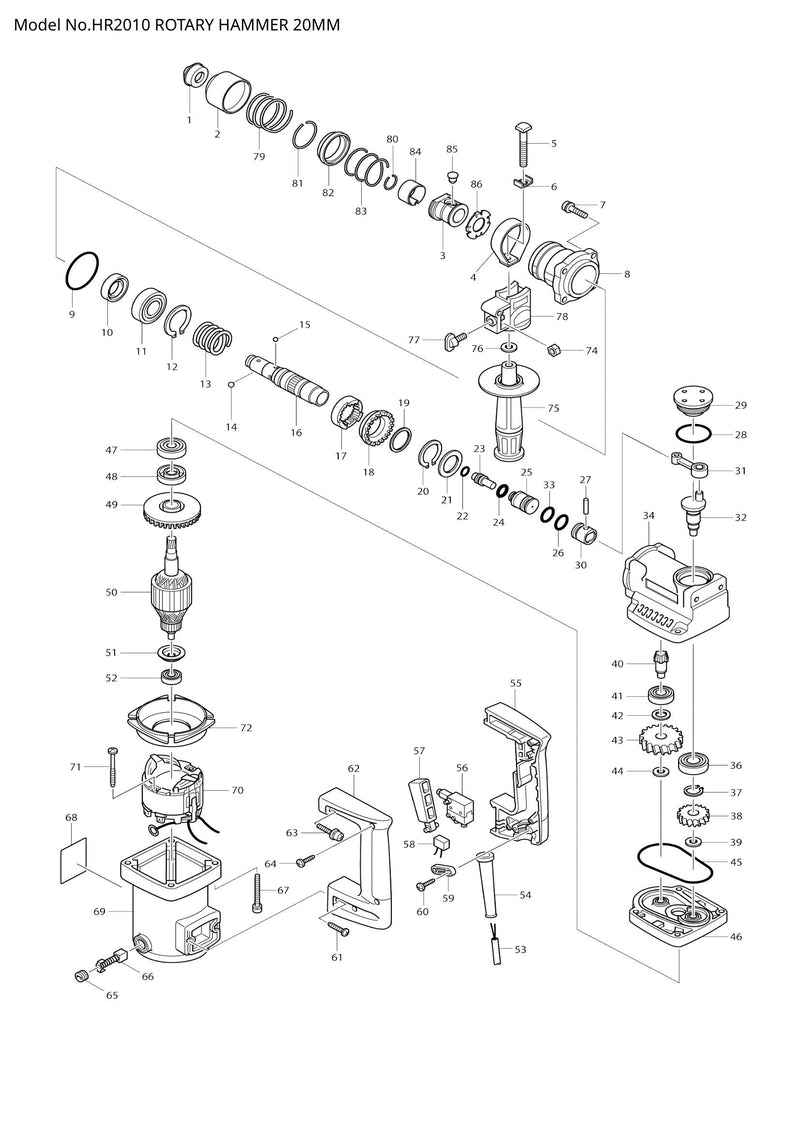 HR2010 exploded view