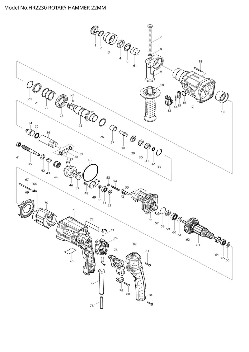 HR2230 exploded view