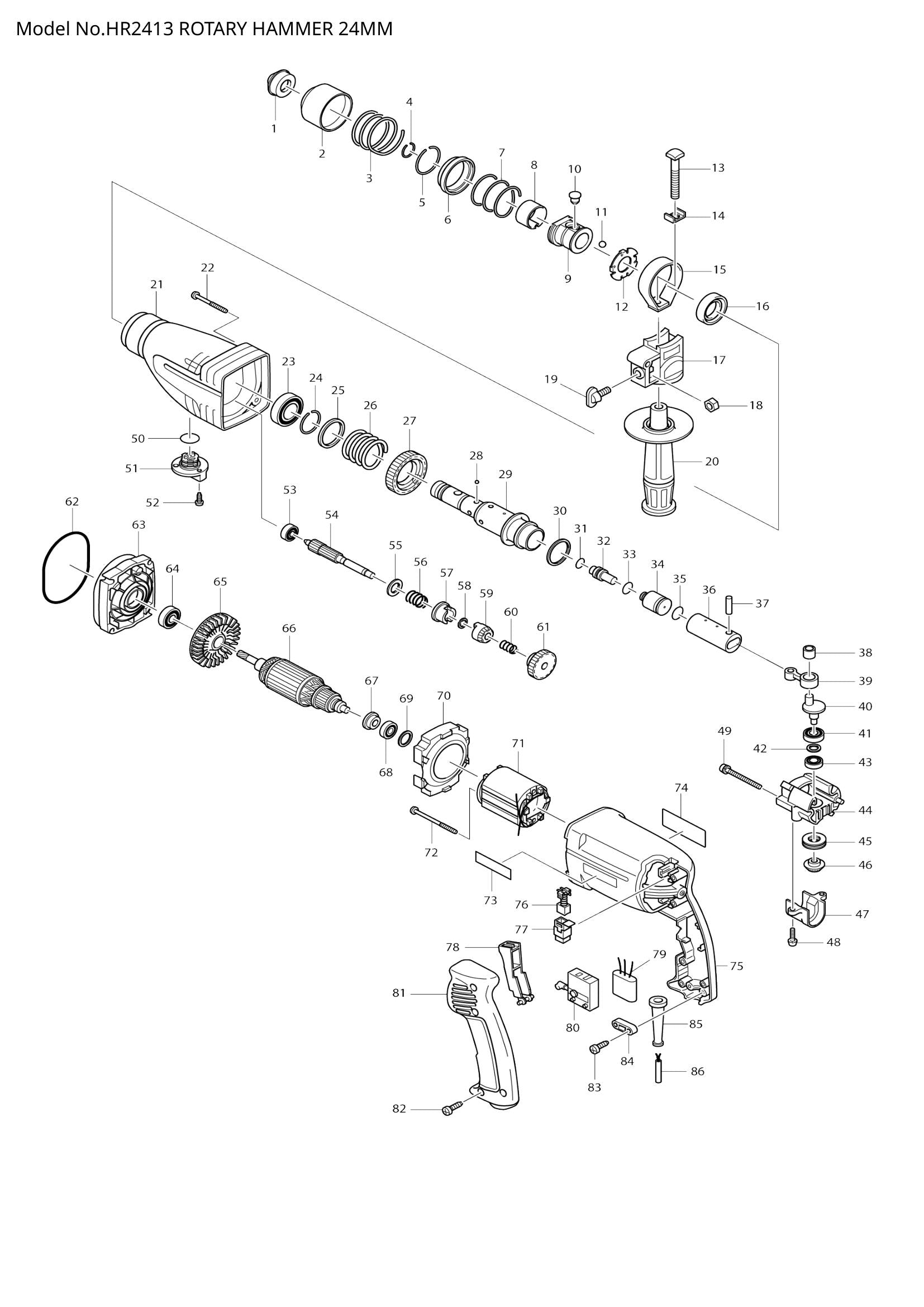 HR2413 exploded view